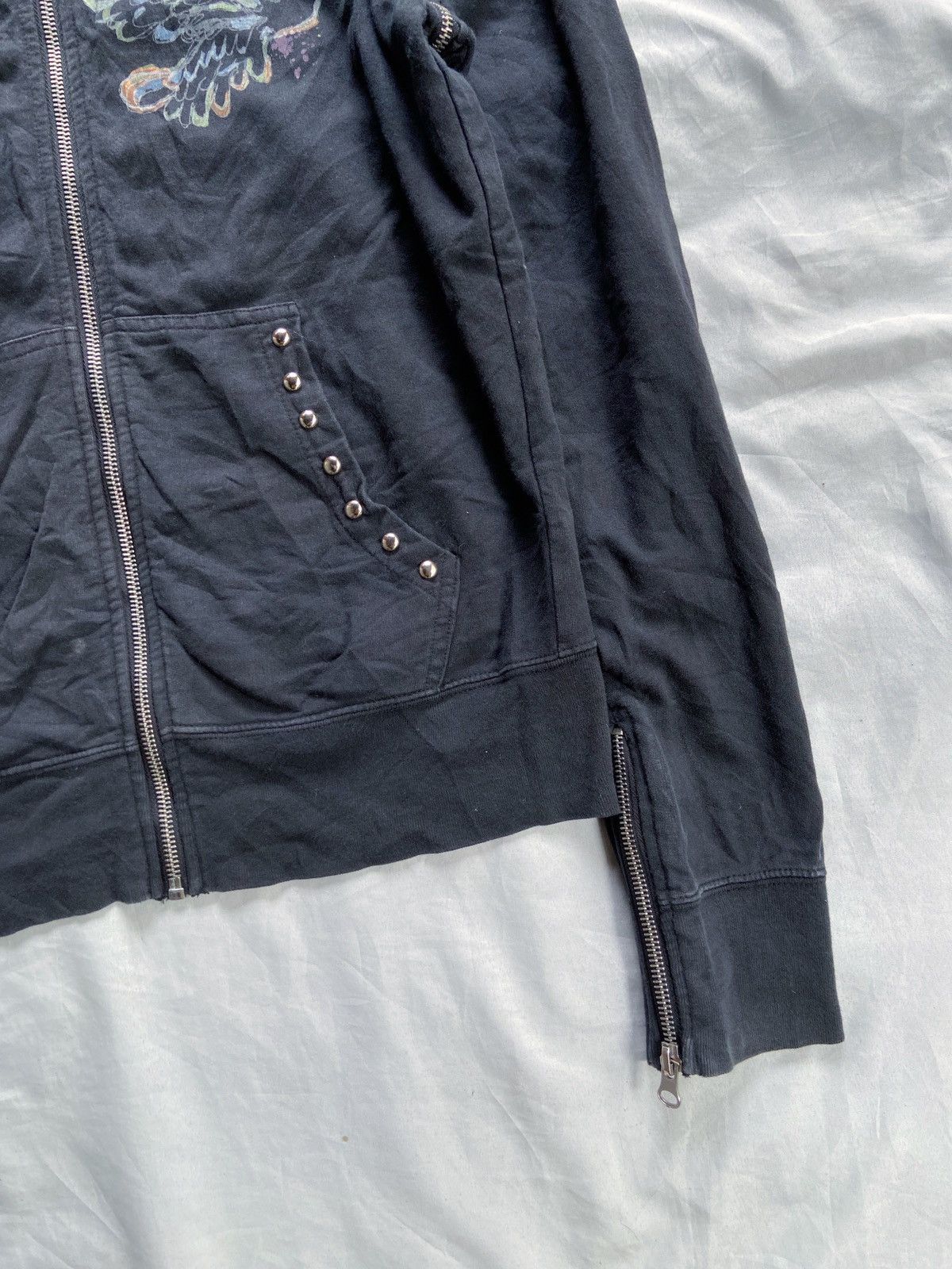 Beauty Beast LEVIS MULTI ZIPPER PUNK SUN FADED STYLE ZIP HOODIE Size US S / EU 44-46 / 1 - 6 Thumbnail