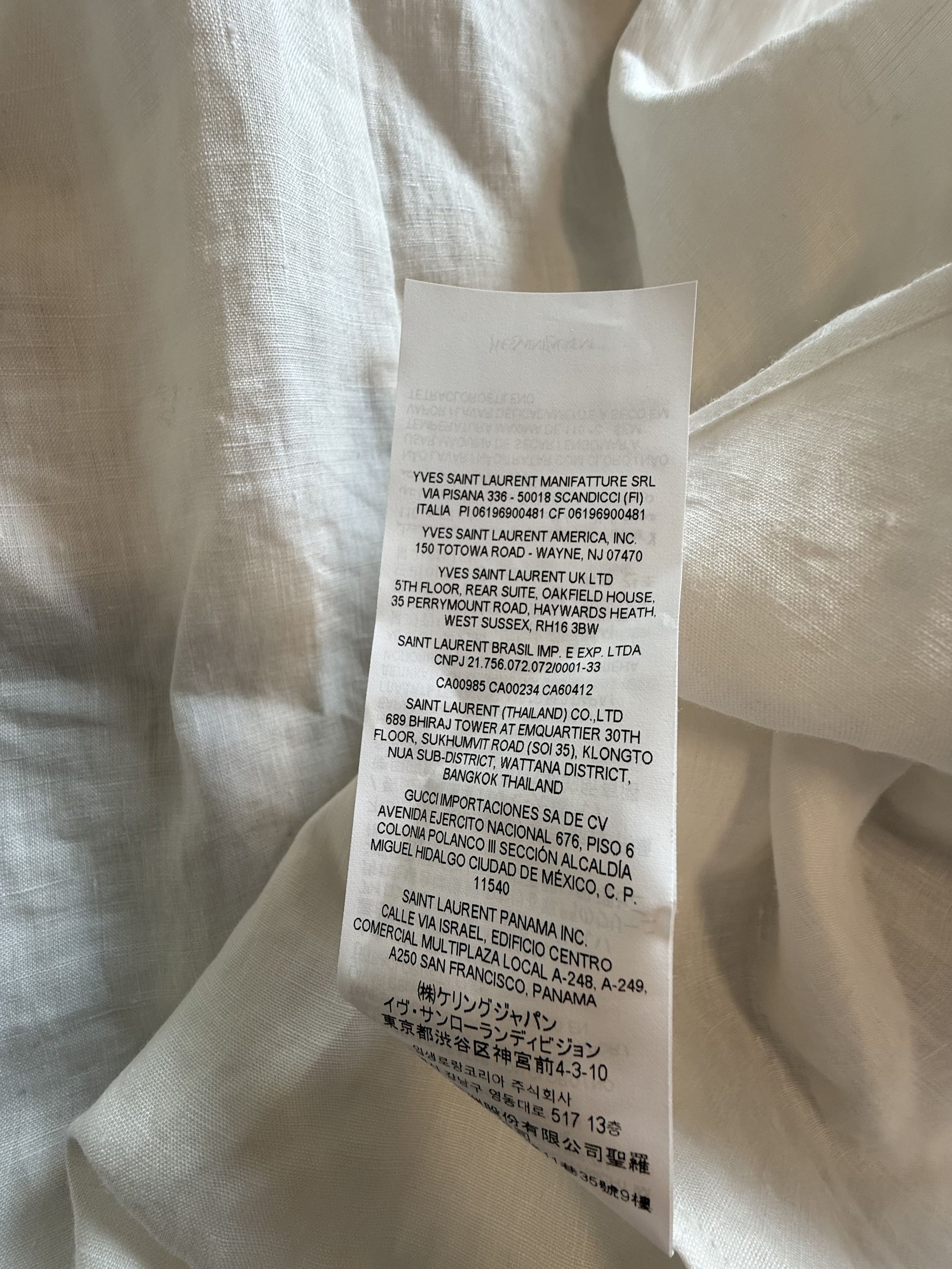 Saint Laurent Paris SS22 Saint Laurent Tunique Bordure Linen Shirt Size US M / EU 48-50 / 2 - 13 Thumbnail