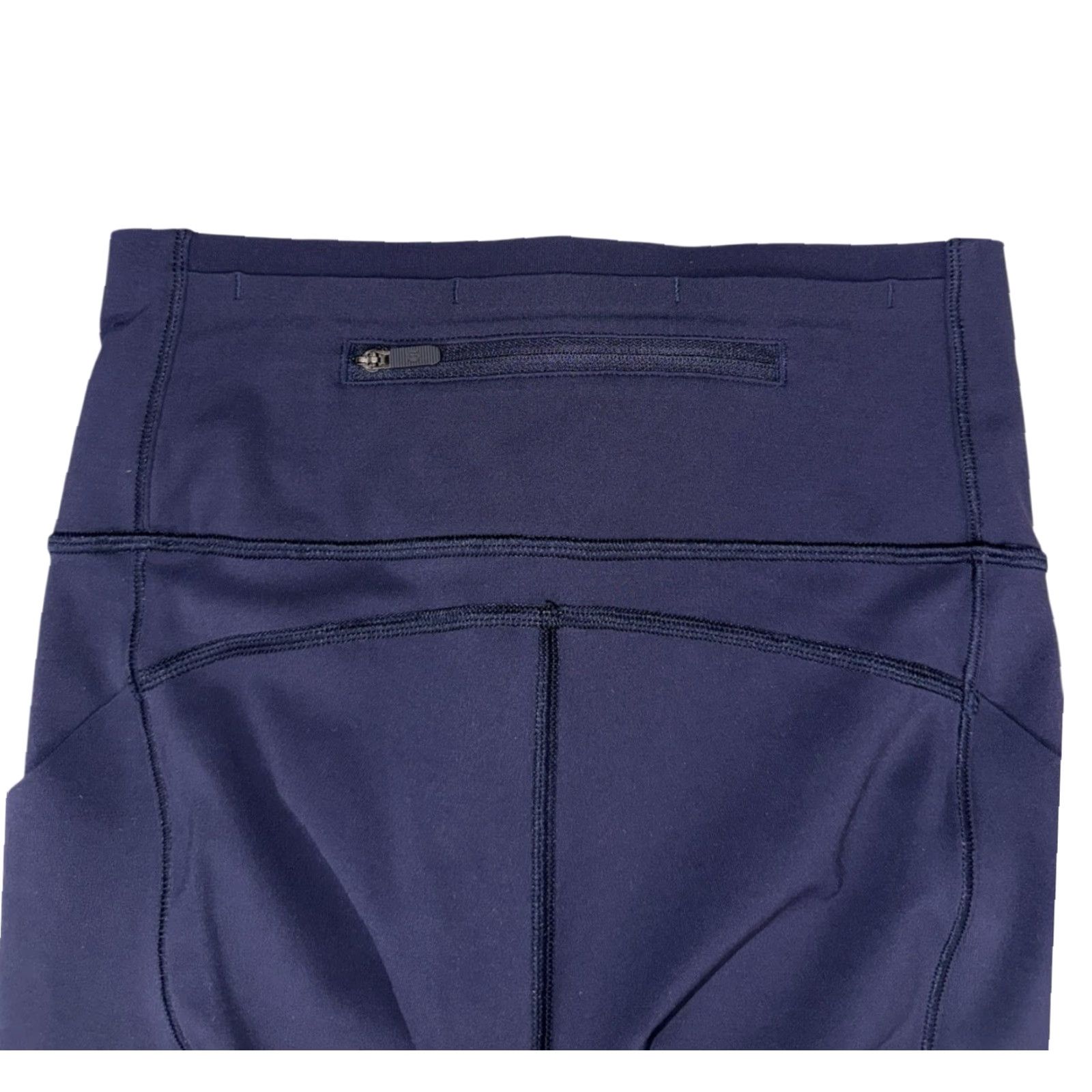 Lululemon Lululemon Pace Perfect Crop Leggings Midnight Navy Run Gym Jog Yoga Size 4 Womens Crop Leggings Blue Size 27" / US 4 / IT 40 - 3 Thumbnail
