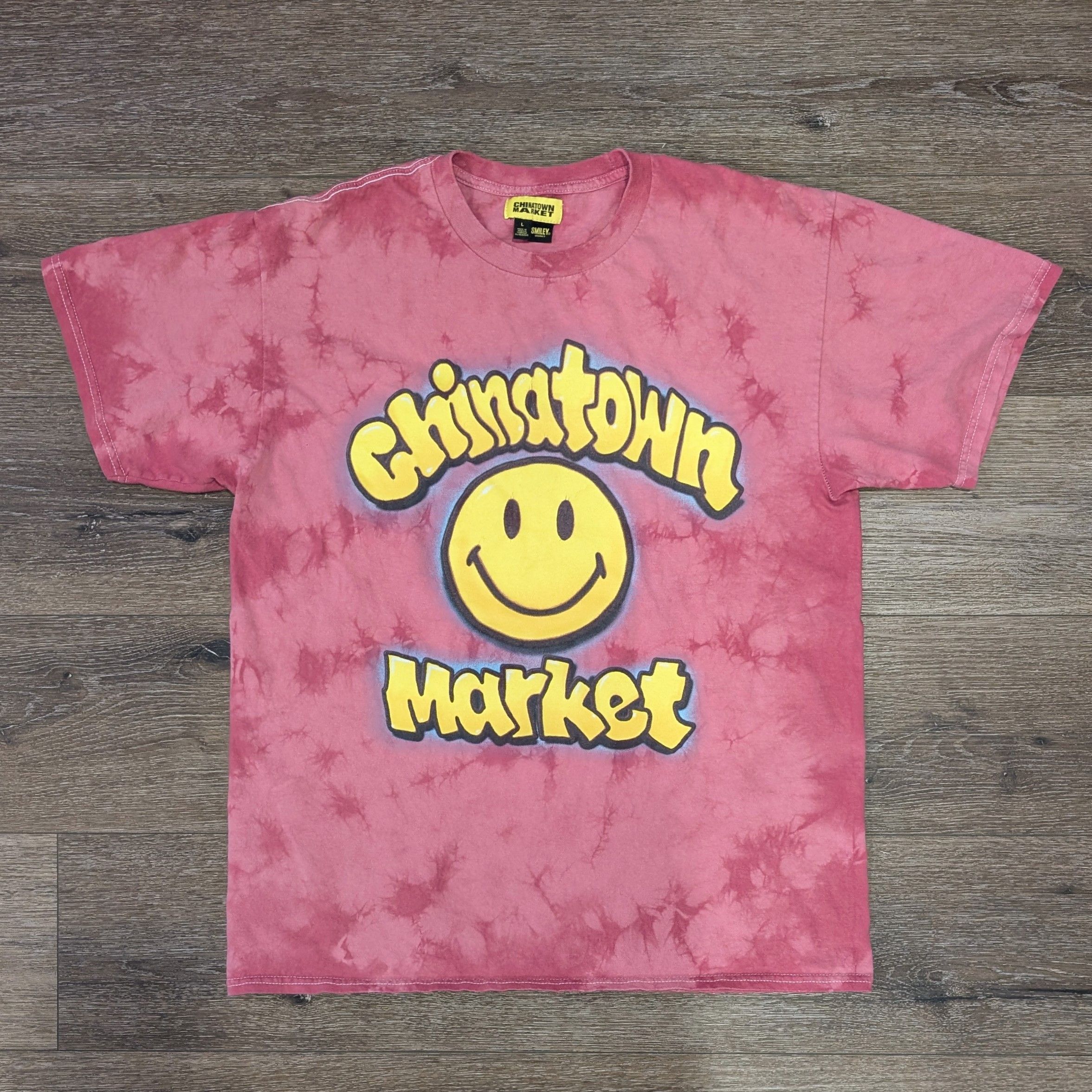 Market Chinatown Market tie-dye smiley t-shirt - SIZE L Size US L / EU 52-54 / 3 - 1 Thumbnail