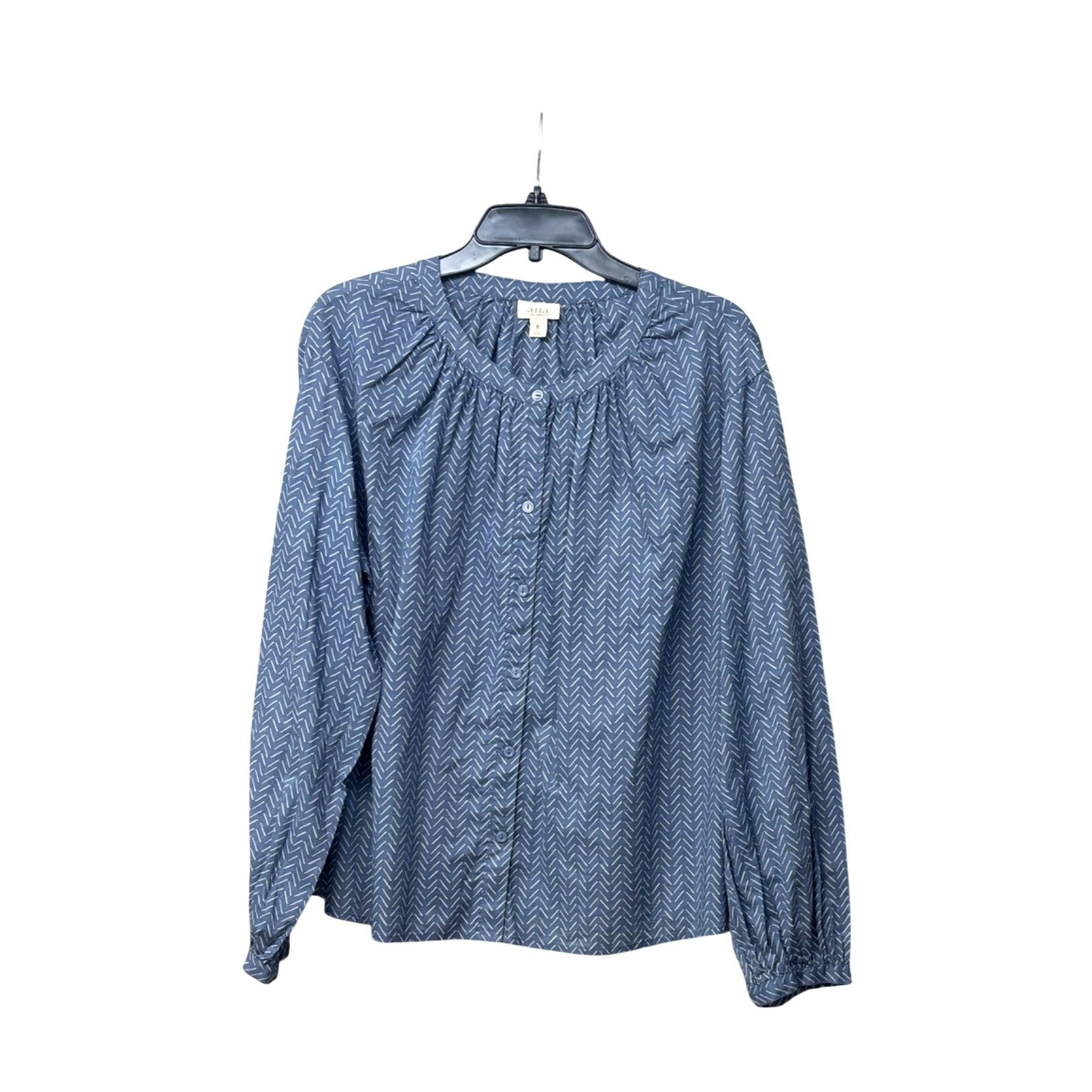 Other a.n.a. women’s Button Down Plead Scoop Neckline Printed Wove Size XL / US 12-14 / IT 48-50 - 4 Thumbnail