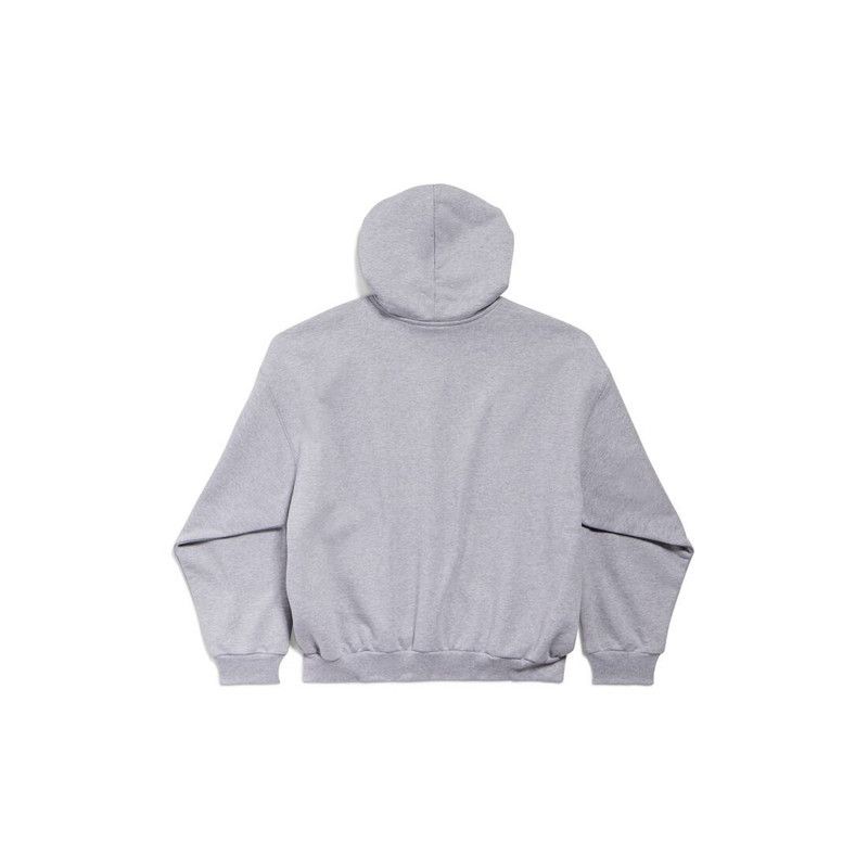 Balenciaga o1bcso1str1125 Patch Garde-robe Hoodie Medium Fit in Grey Size US L / EU 52-54 / 3 - 2 Thumbnail