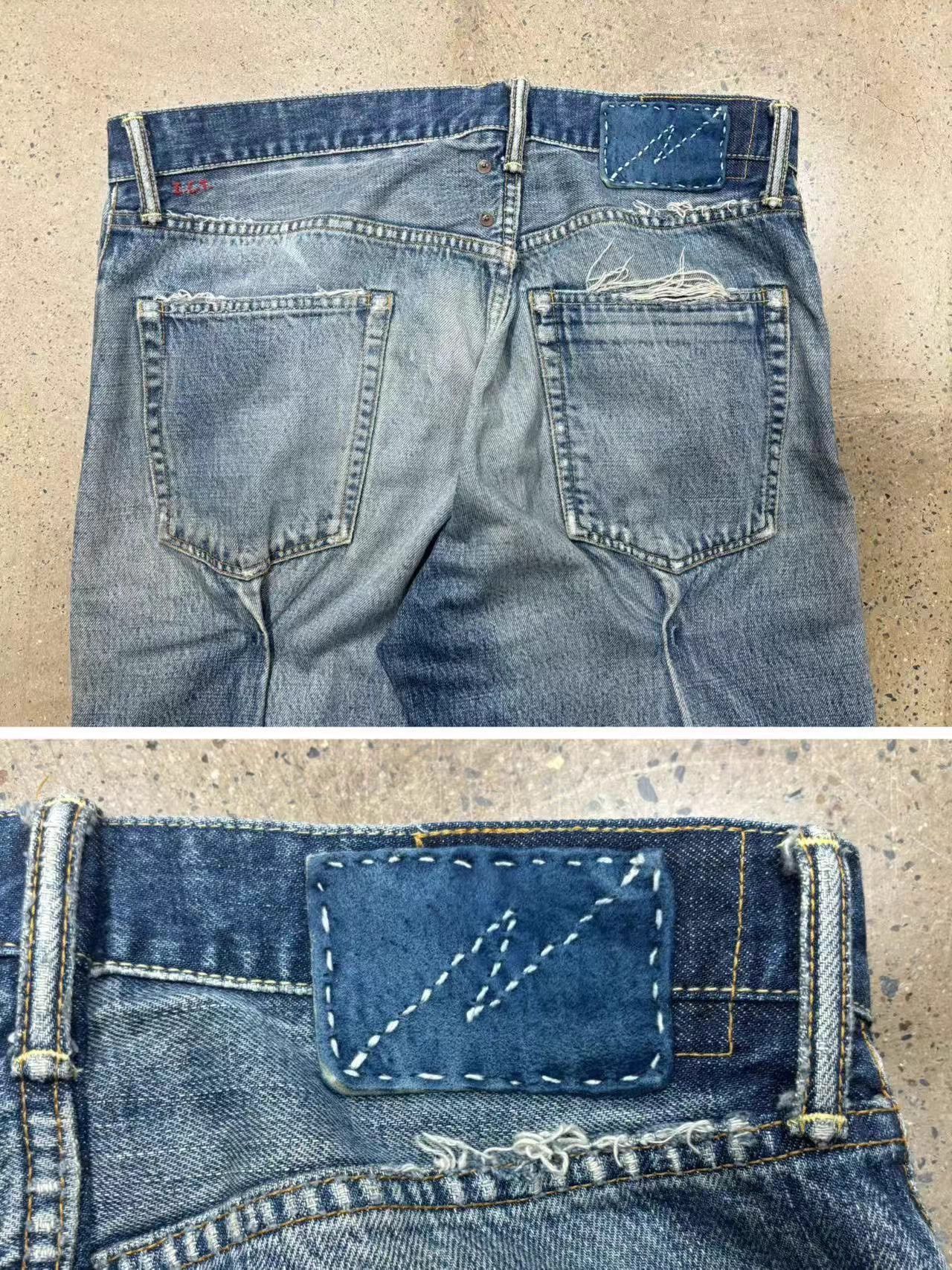 Visvim Visvim 20aw ICT Journeyman Camo Denim Distressed Holes Size US 32 / EU 48 - 7 Thumbnail