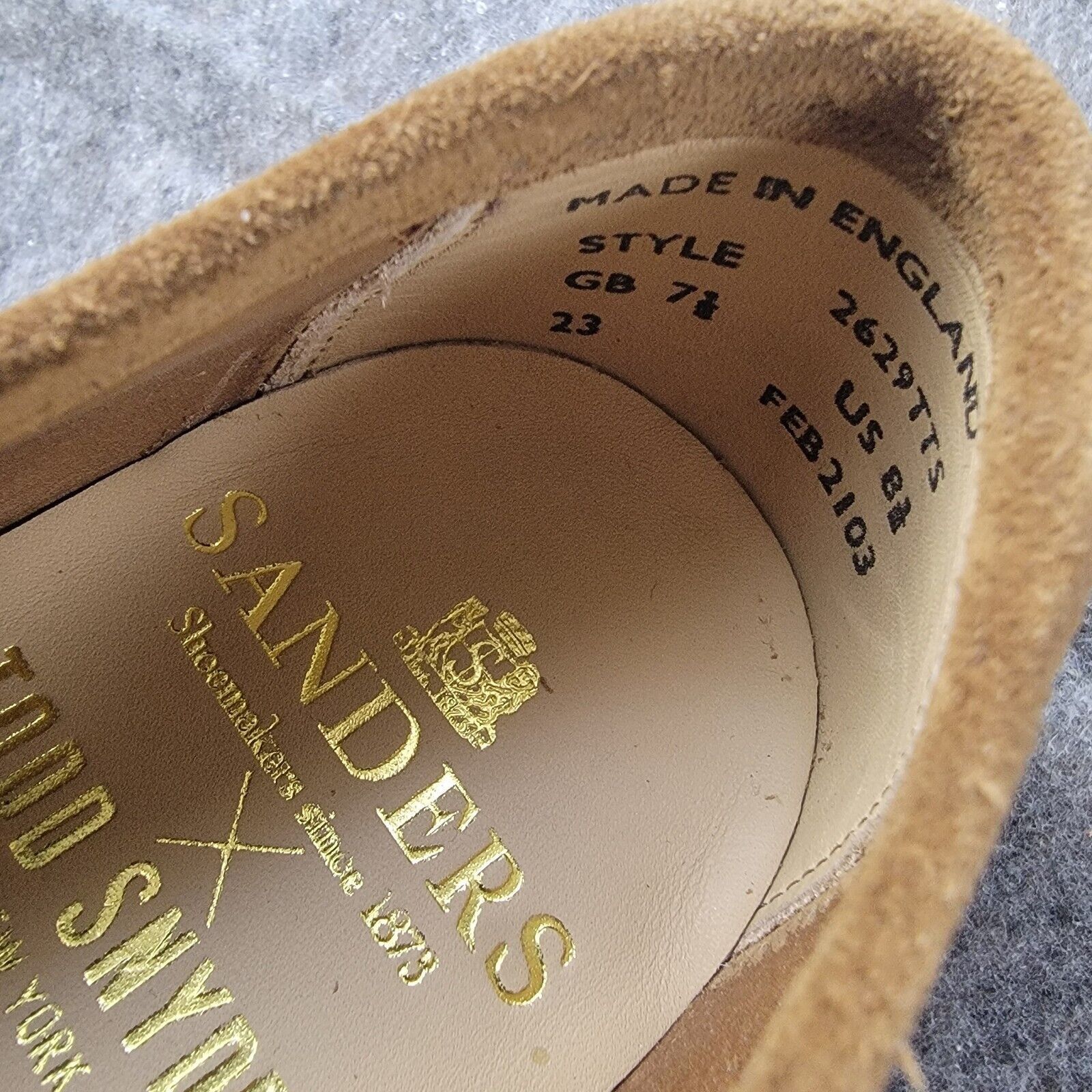 Sanders Todd Snyder x Sanders Edwin Suede Loafer size US 8.5 Tan Size US 8.5 / EU 41-42 - 13 Thumbnail