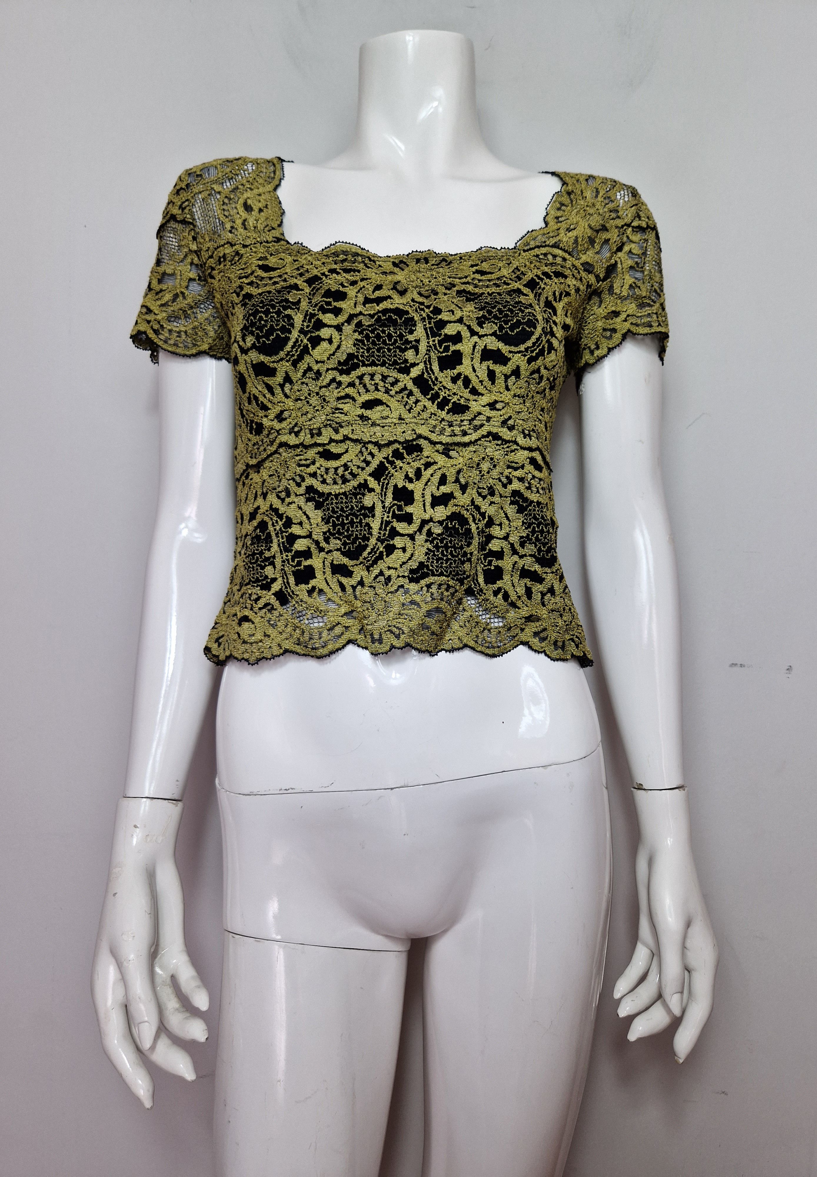 Vintage vintage mesh lace top vintage y2k affliction Size S / US 4 / IT 40 - 4 Thumbnail