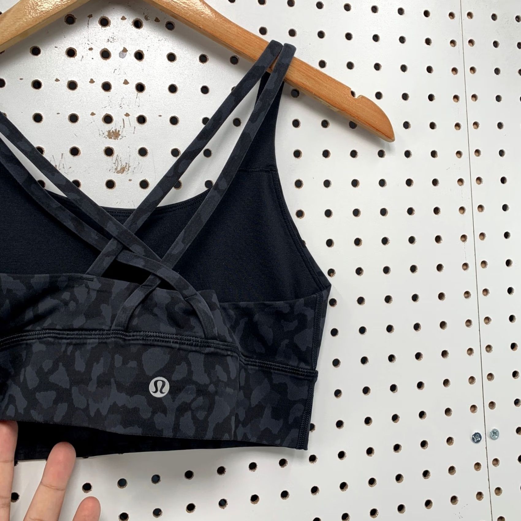 Lululemon Lululemon Free To Be Serene Bra Long Line Wild Thing Camo Deep Coal Multicolor Multicolor Camouflage Sports Bra Womens S Size ONE SIZE - 5 Thumbnail