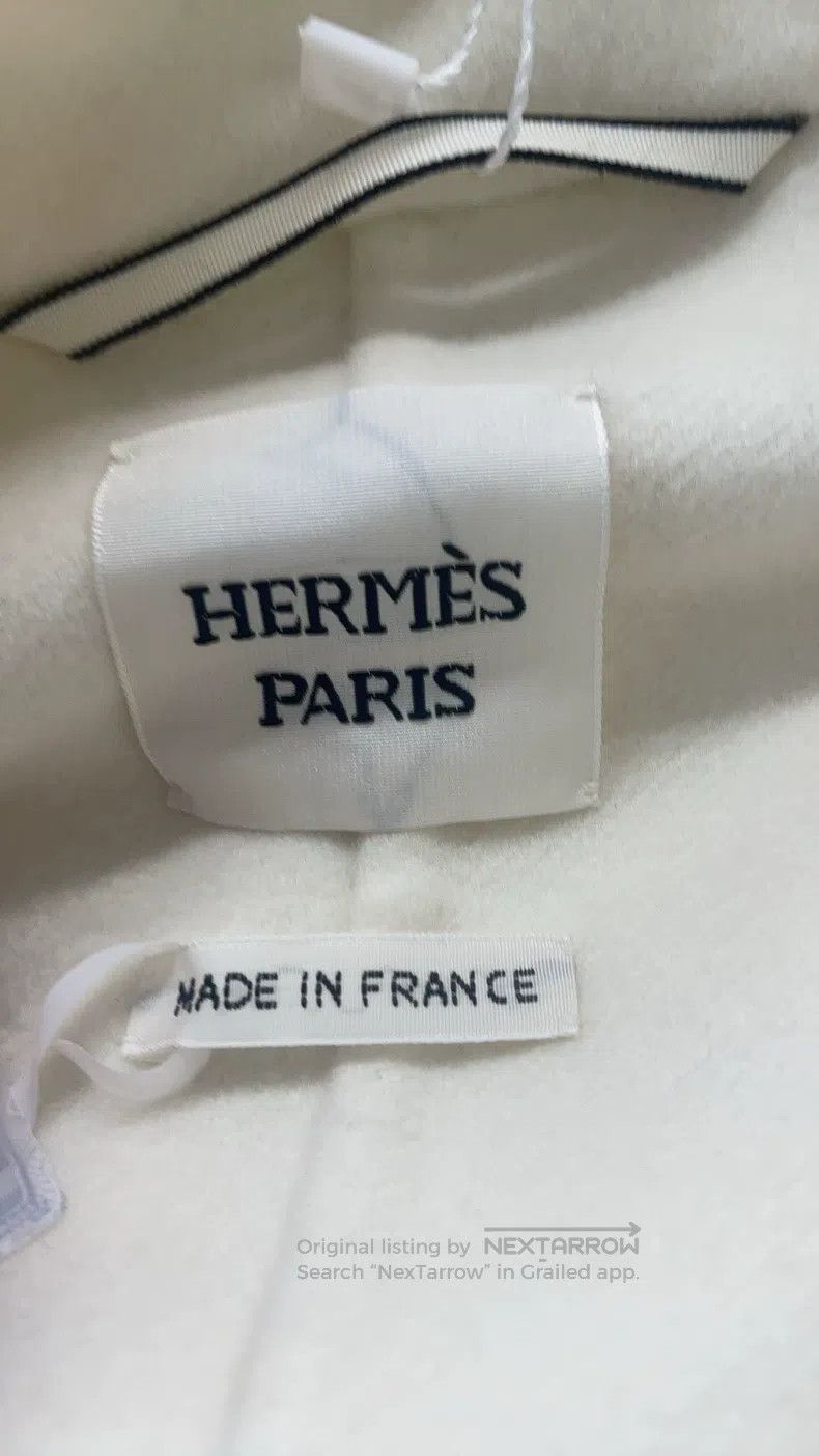 Hermes Hermes White Sleeveless Cashmere Coat Size M / US 6-8 / IT 42-44 - 3 Thumbnail