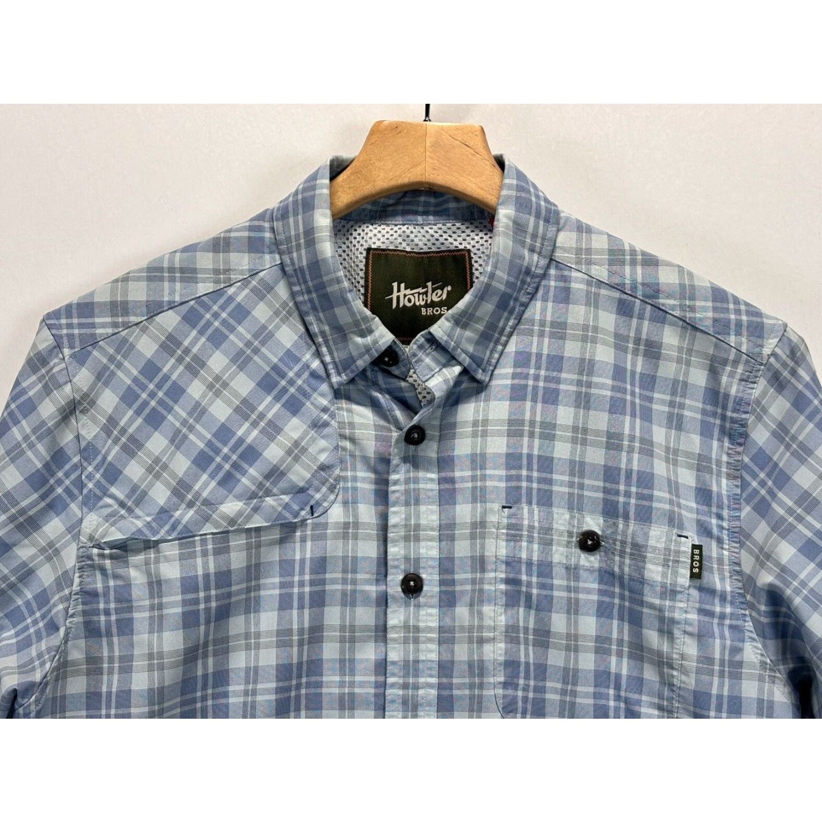 Howler Brothers Howler Brothers Men's Plaid Short Sleeve Button Up Shirt Small Multicolor Nylon Size US S / EU 44-46 / 1 - 3 Thumbnail