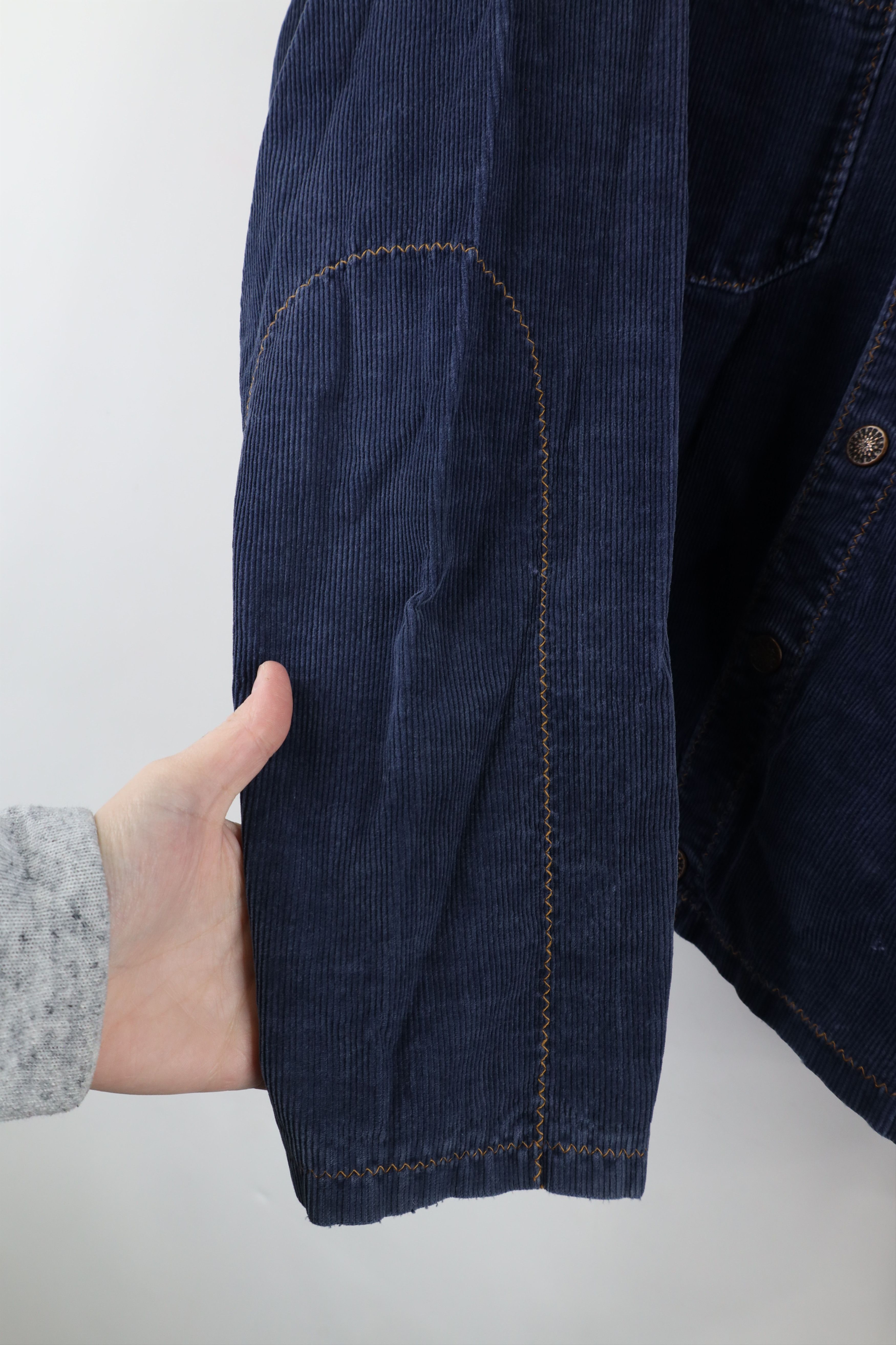 Vintage Vintage 50s 60s Streetwear Corduroy Trucker Jacket Blue USA Size M / US 6-8 / IT 42-44 - 5 Thumbnail