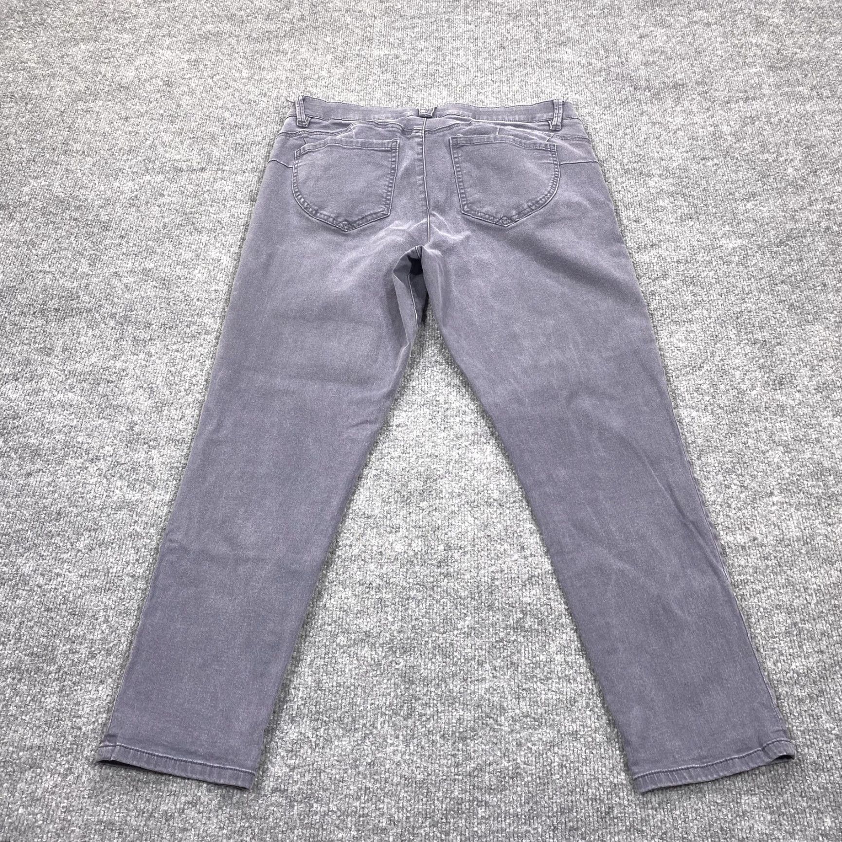 Vintage Democracy Jeans Womens 14 Gray Skinny Stretch Denim Mid Rise Slim Size 36" / US 14 / IT 50 - 2 Thumbnail