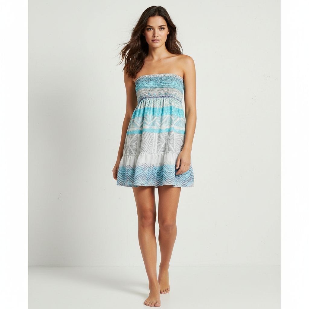 American Eagle Outfitters American Eagle Y2K Boho Tube Top strapless mini dress SZ SM Size S / US 4 / IT 40 - 1 Thumbnail