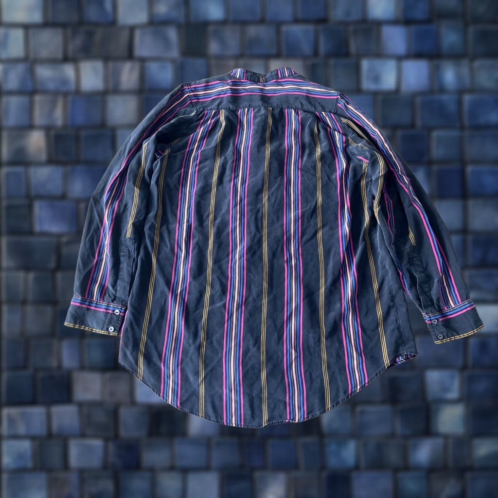 Figue Figue Blouse Shirt Womens XS Silk 100% Relaxed Buttoned Top Tunic Striped City Luxury Debutants? Size XS / US 0-2 / IT 36-38 - 1 Thumbnail