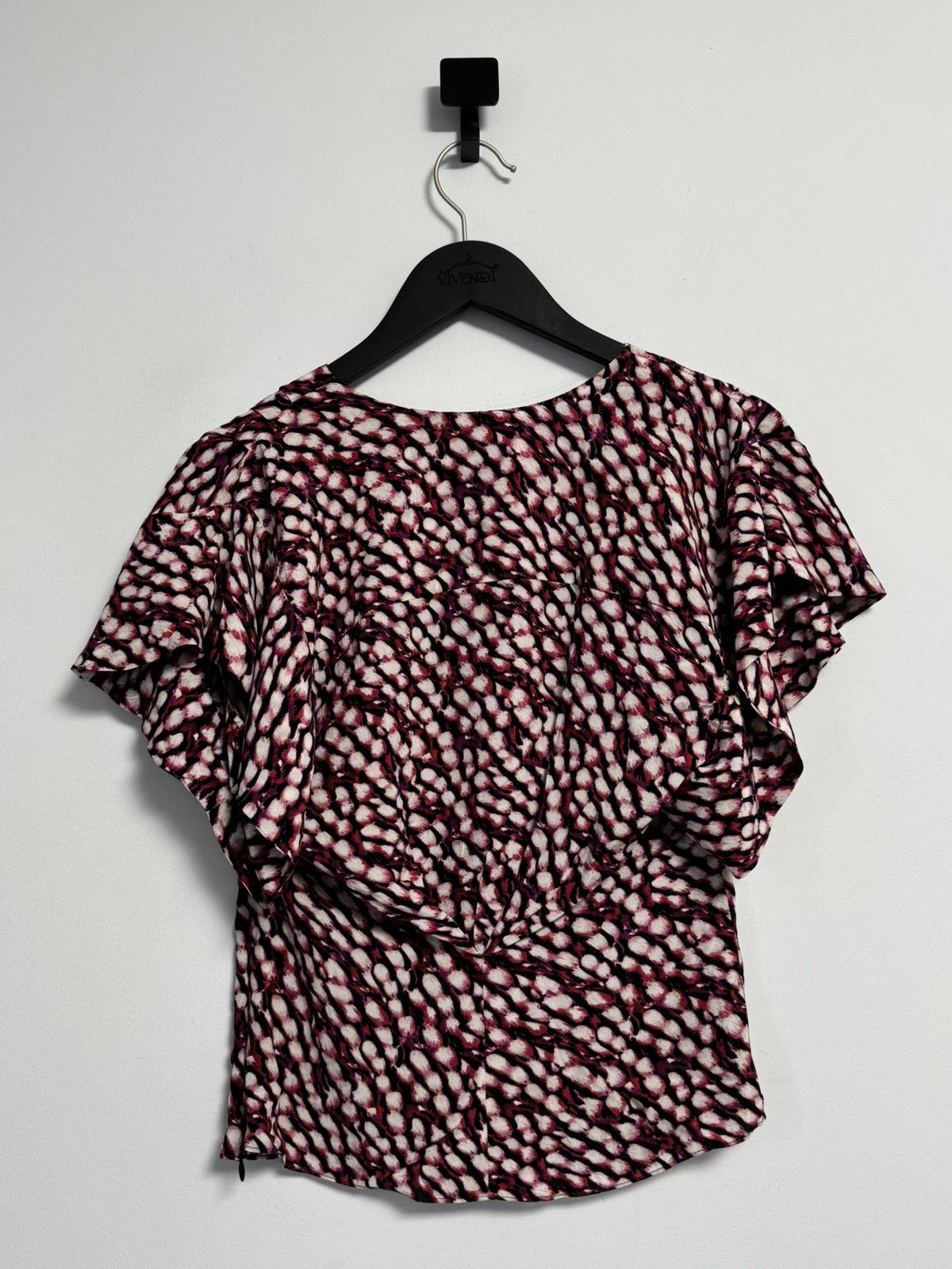 Isabel Marant Isabel Marant Etoile Women's 34 Delocia Top V Neck Rasbberry Size XXS / US 00 / IT 34 - 10 Thumbnail