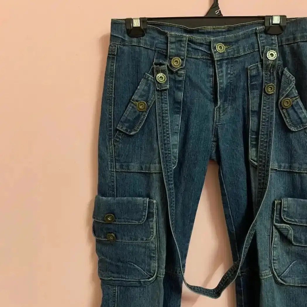 Edition Japan SICKS💥Japanese Vintage Jeans Bondage Punk Cargo Pants Size US 30 / EU 46 - 5 Thumbnail