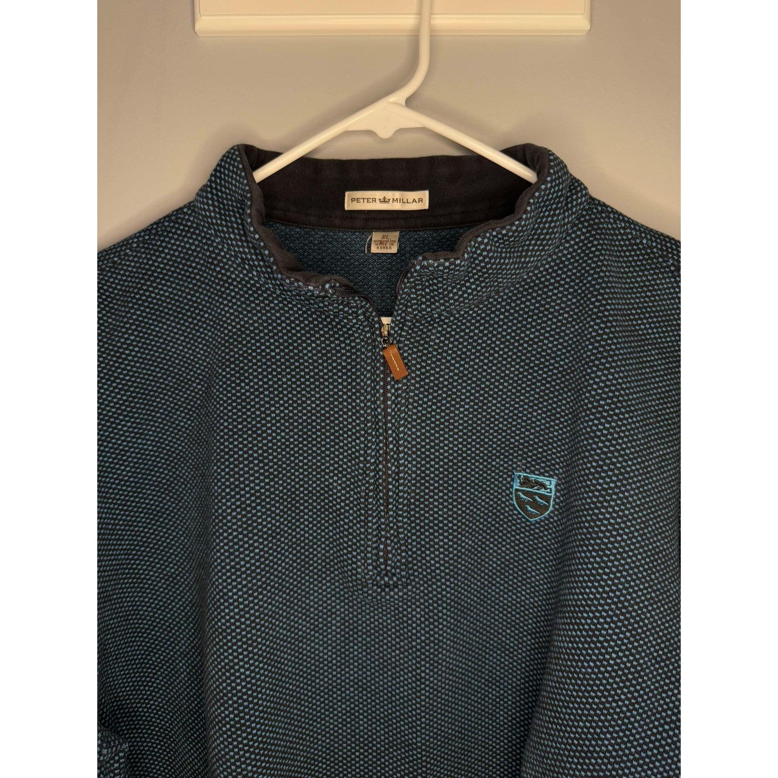 Peter Millar Peter Millar Cotton 1/4 Zip Pullover Sweater Blue Men's XL Size US XL / EU 56 / 4 - 2 Thumbnail