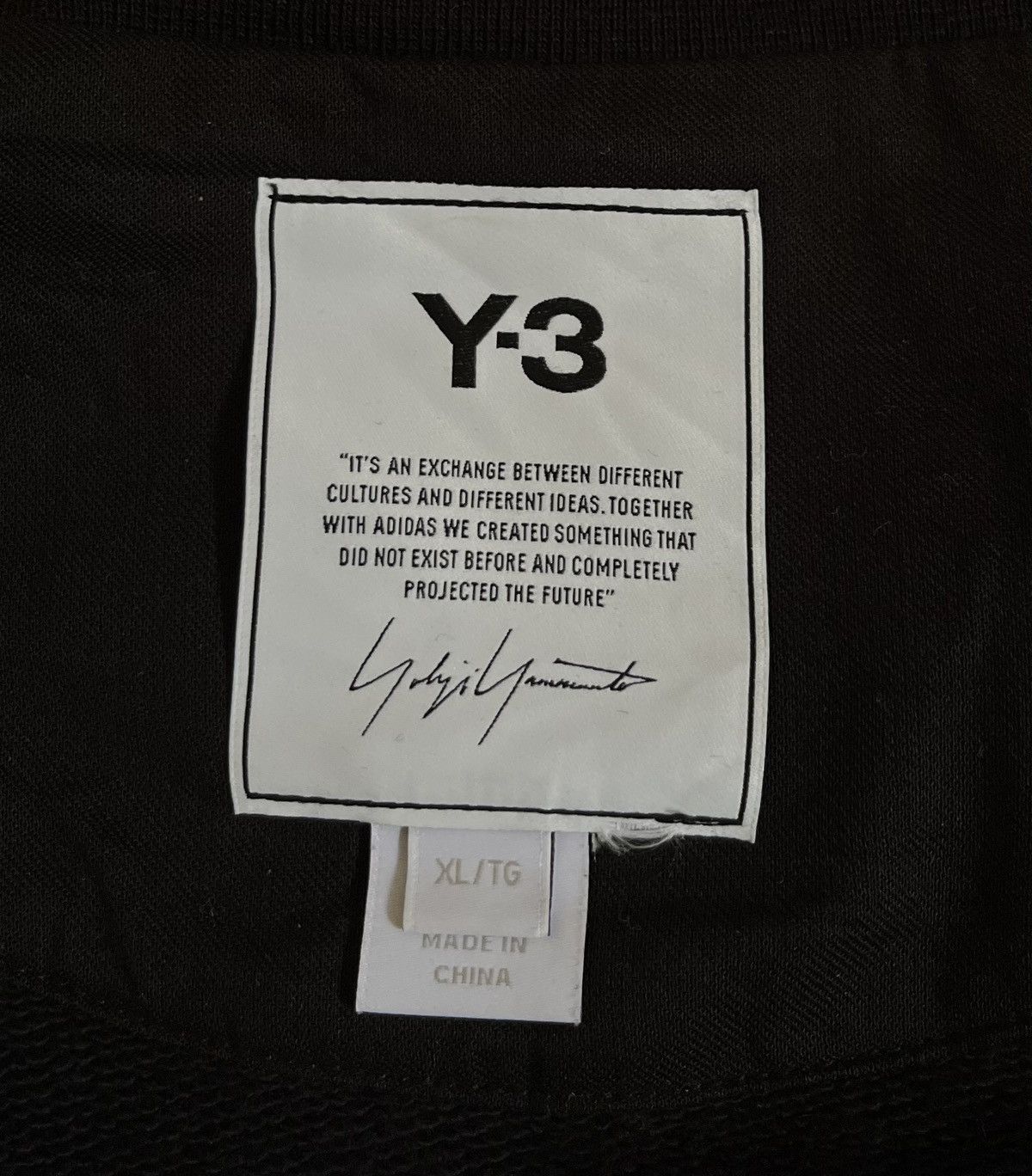 Yohji Yamamoto Yohji yamamoto y-3 boxy logo black sweatshirt Size US XL / EU 56 / 4 - 3 Thumbnail