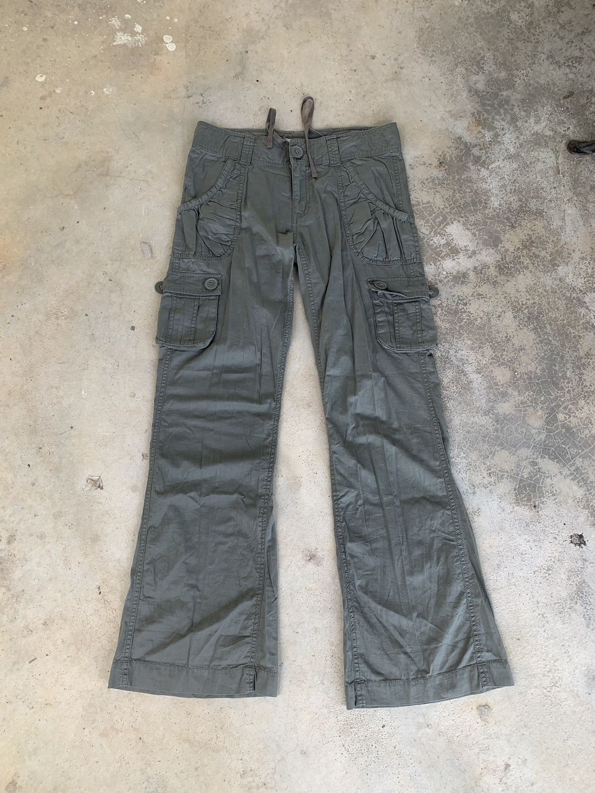 Japanese Brand Flared Merry Friend Cargo Pants Size 33" - 2 Thumbnail
