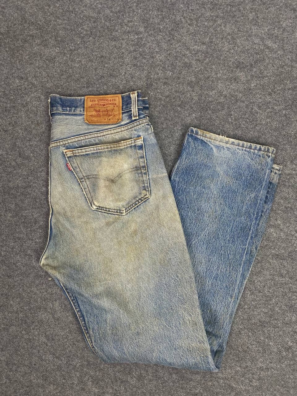 vintage levis 501xx usa distressed denim nice design