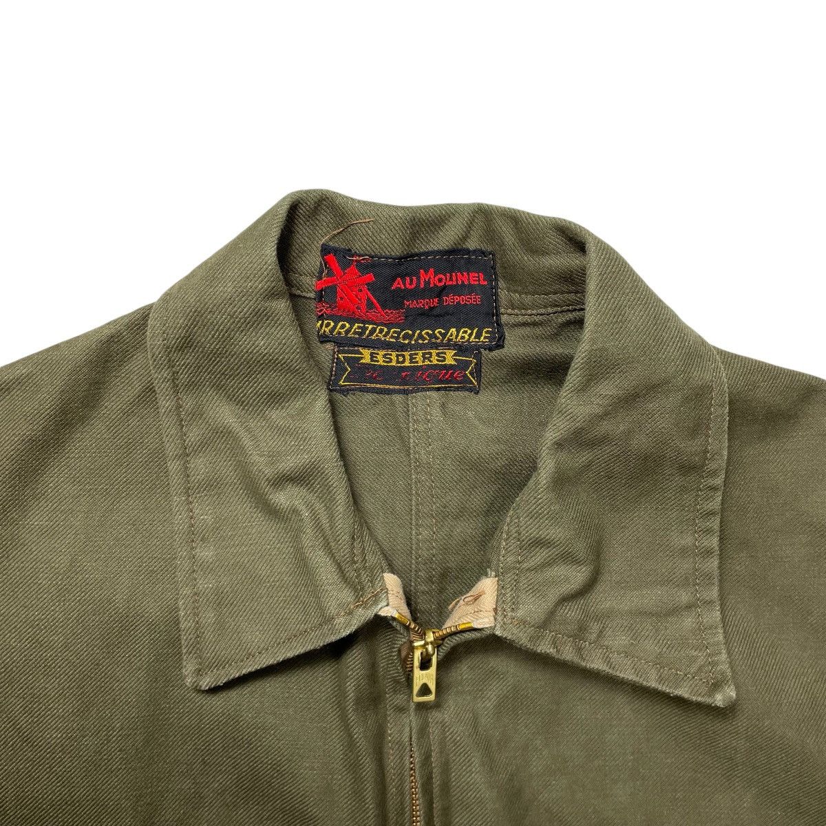 Vintage 1950s French Work Coverall - Medium Size US 31 - 3 Thumbnail