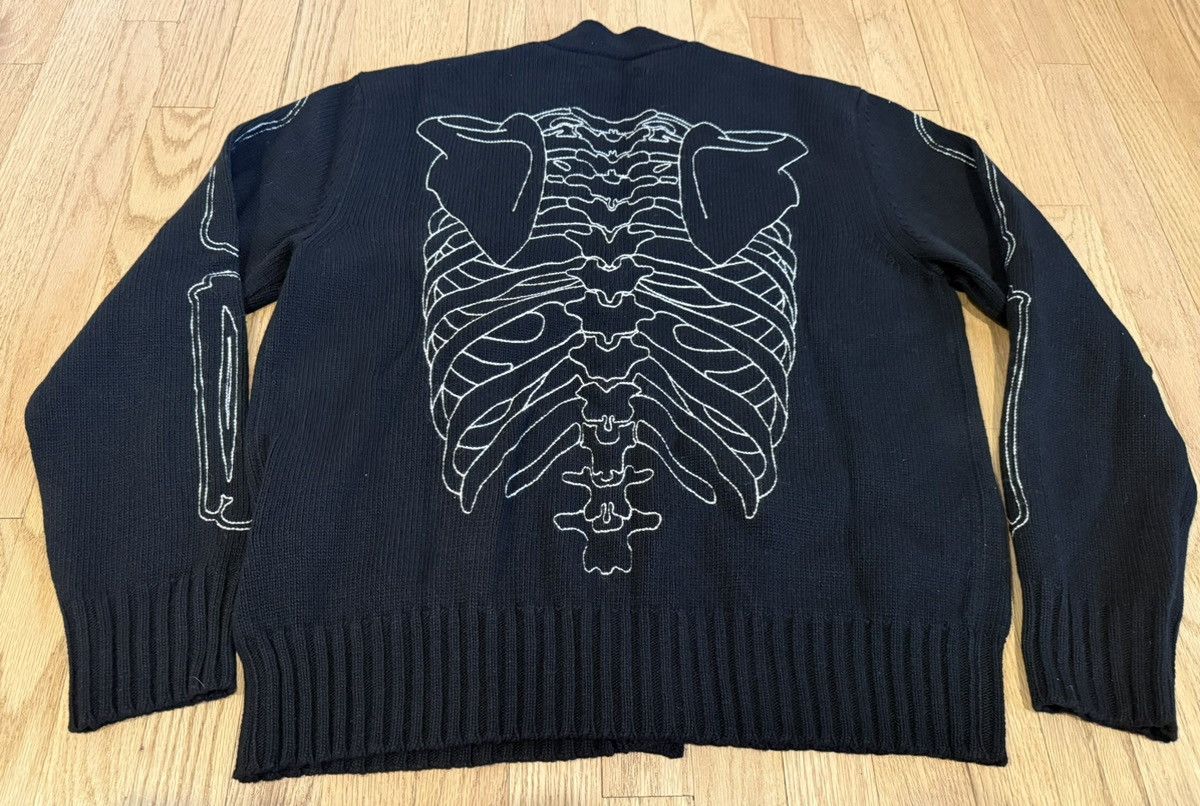 Amiri Amiri Cardigan Sweater Bones Skeleton Black White Pullover Size US M / EU 48-50 / 2 - 4 Thumbnail