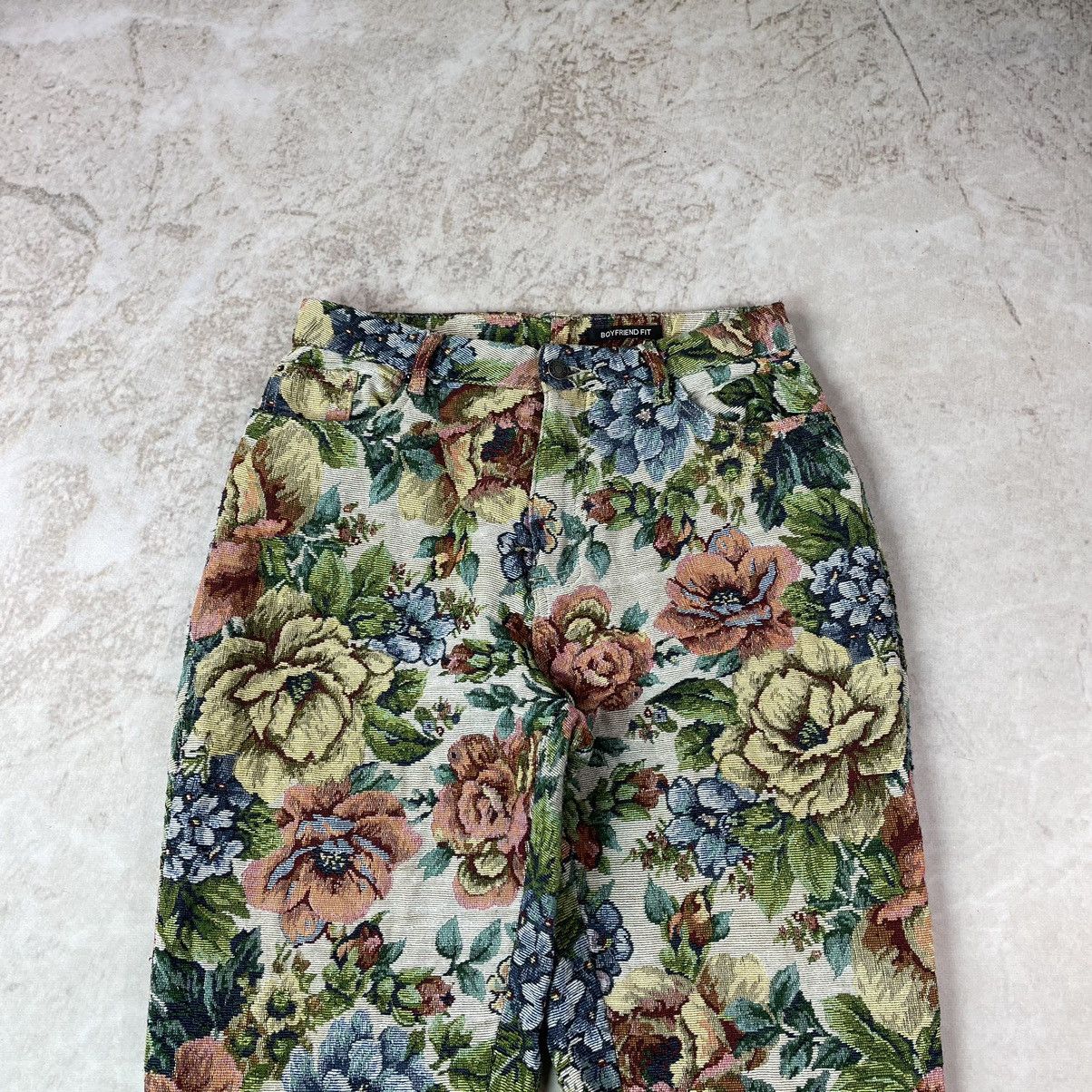 Jaded London Jaded London Woven Floral Boyfriend Baggy Pants Size US 31 - 4 Thumbnail