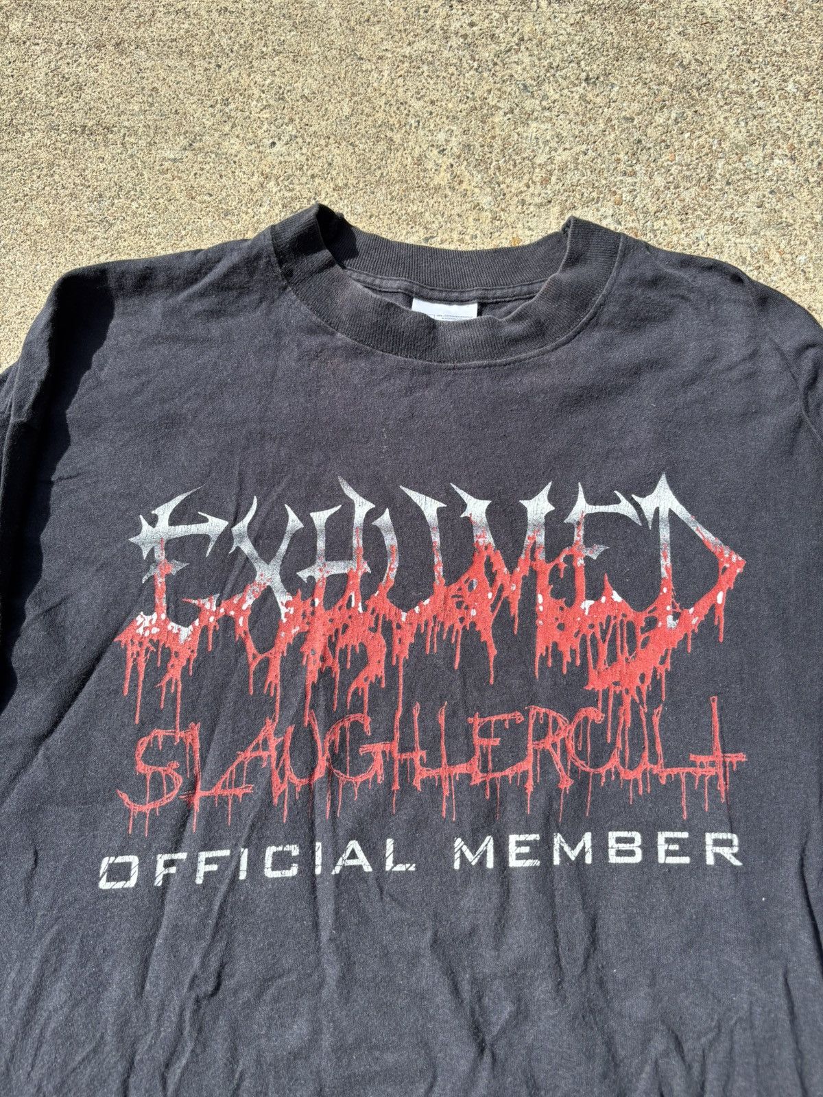 Band Tees × Vintage Vintage 1990s Exhumed Metal Band Longsleeve Size US XL / EU 56 / 4 - 2 Thumbnail