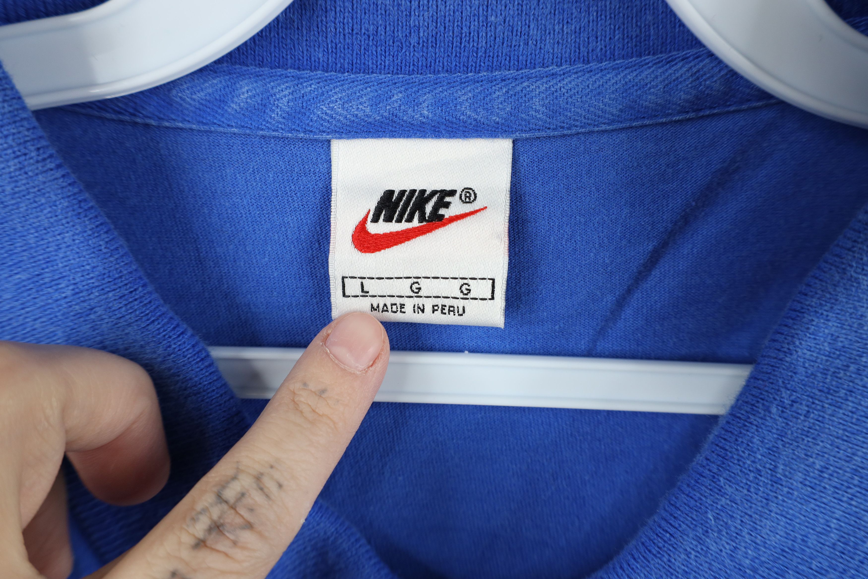 Nike Vintage 90s Nike Scott Mini Swoosh Golf Polo Shirt Blue Size US L / EU 52-54 / 3 - 6 Thumbnail
