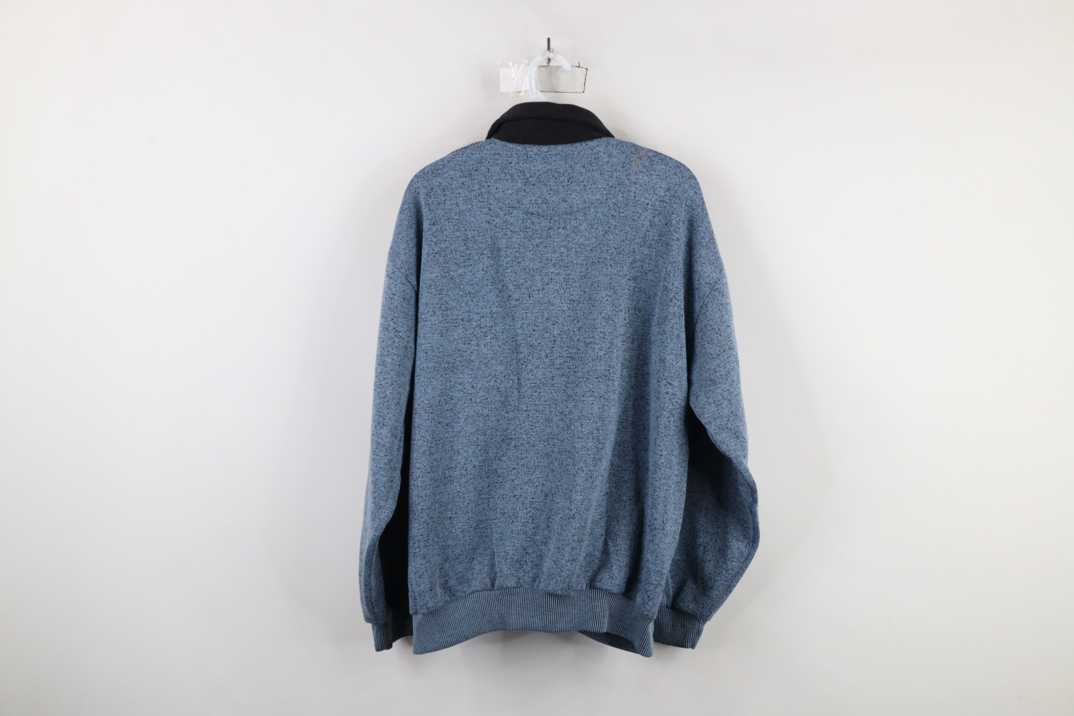 Vintage Vintage 90s Streetwear Striped Collared Pullover Sweatshirt Size US XL / EU 56 / 4 - 11 Thumbnail