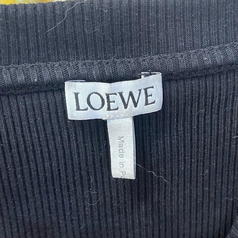 Loewe LOEWE Black round-neck top with an embroidered logo, size Size M / US 6-8 / IT 42-44 - 5 Thumbnail