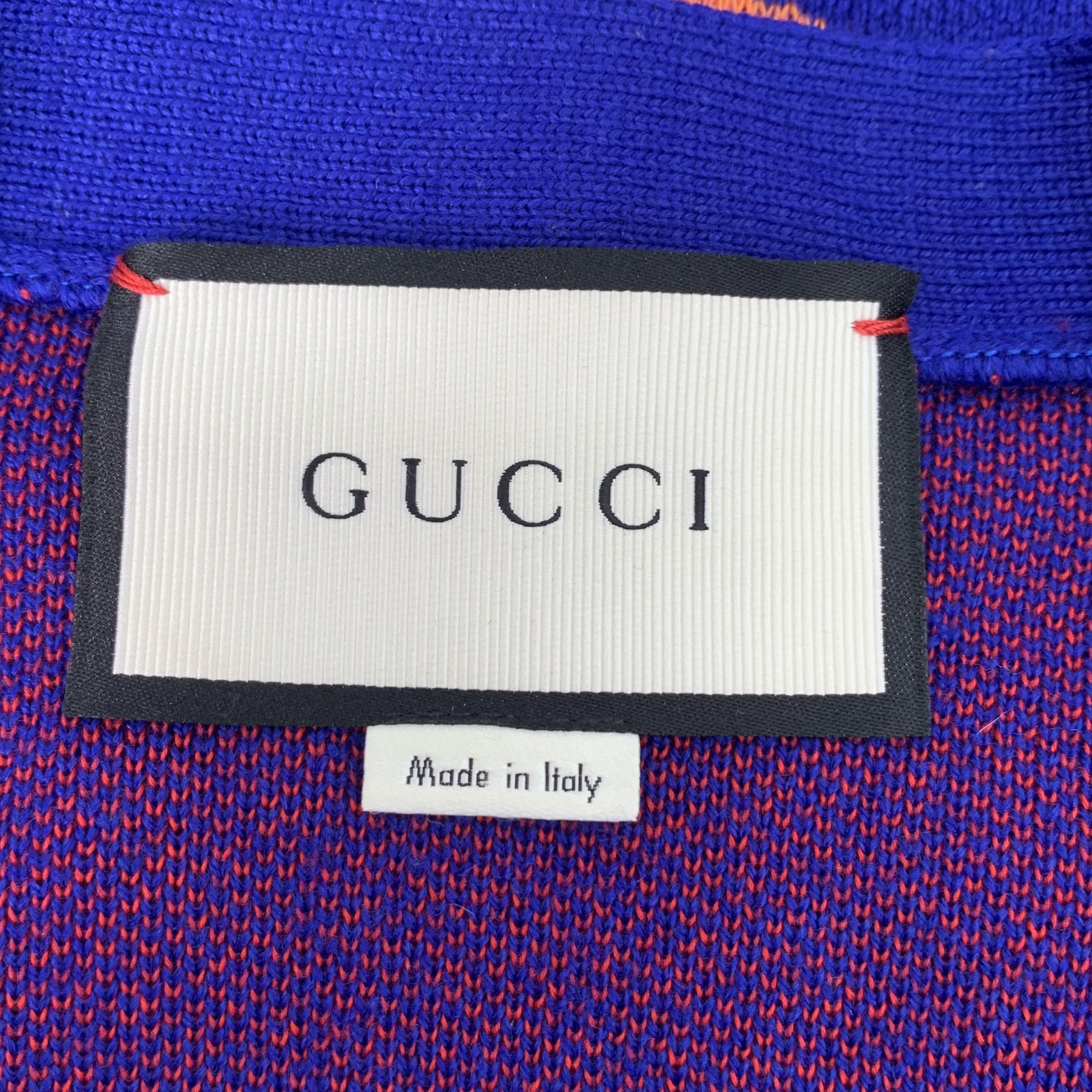 Gucci Gucci Wool Cardigan – Purple V-Neck Knit Jacket (Size S) Size S / US 4 / IT 40 - 2 Thumbnail