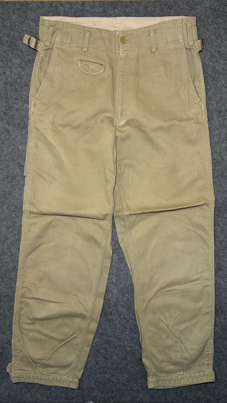Issey Miyake Issey Miyake men's cotton pants in beige. Size US 36 / EU 52 - 1 Thumbnail