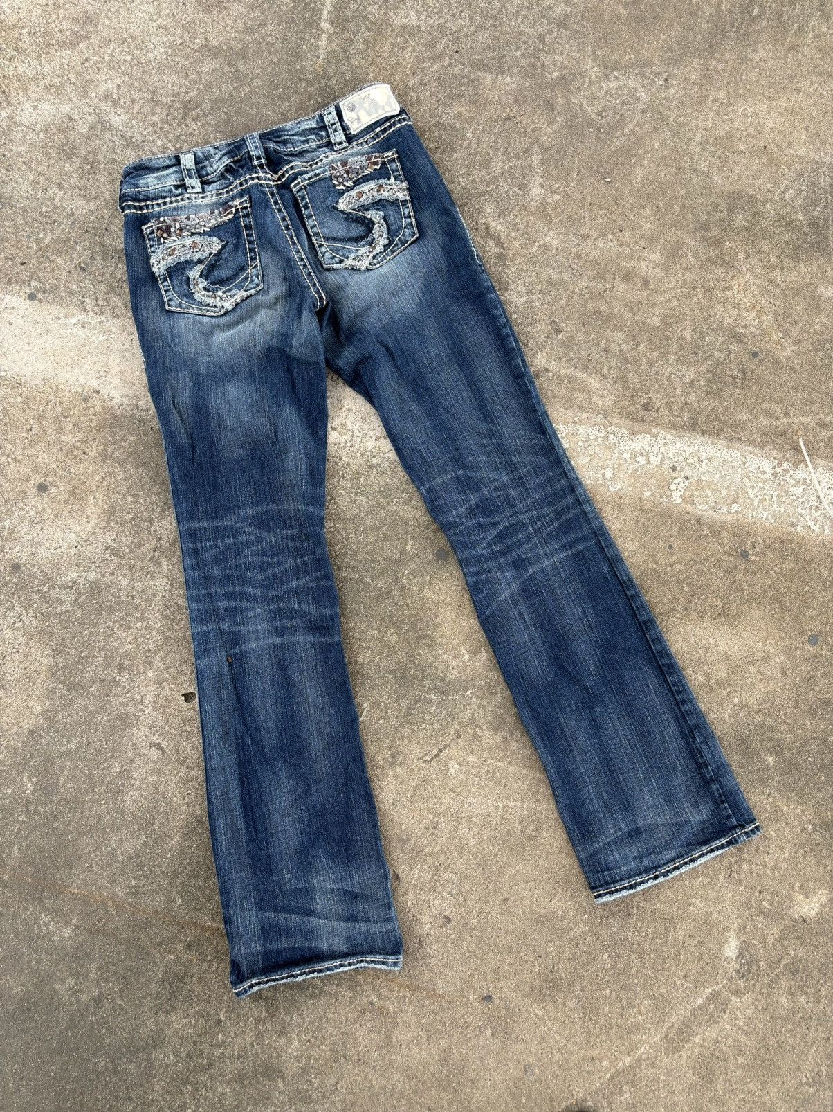 Japanese Brand × Vintage Silver Suki Slim Bootcut Jeans Size US 30 / EU 46 - 2 Thumbnail