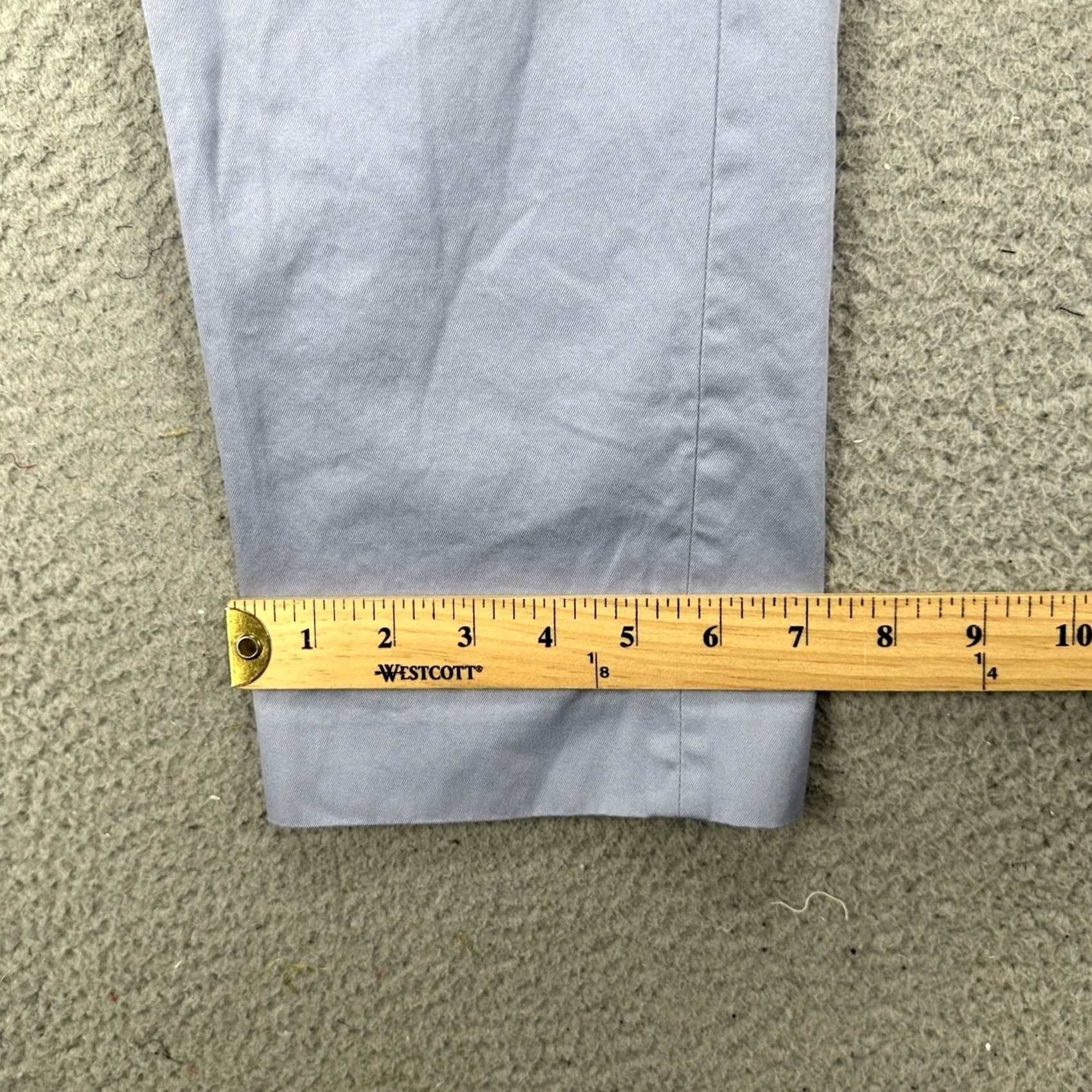 Vintage Penguin Dress Pants 30X30 Light Blue Straight Leg Flat Front Pockets Cotton Men Size US 30 / EU 46 - 7 Thumbnail