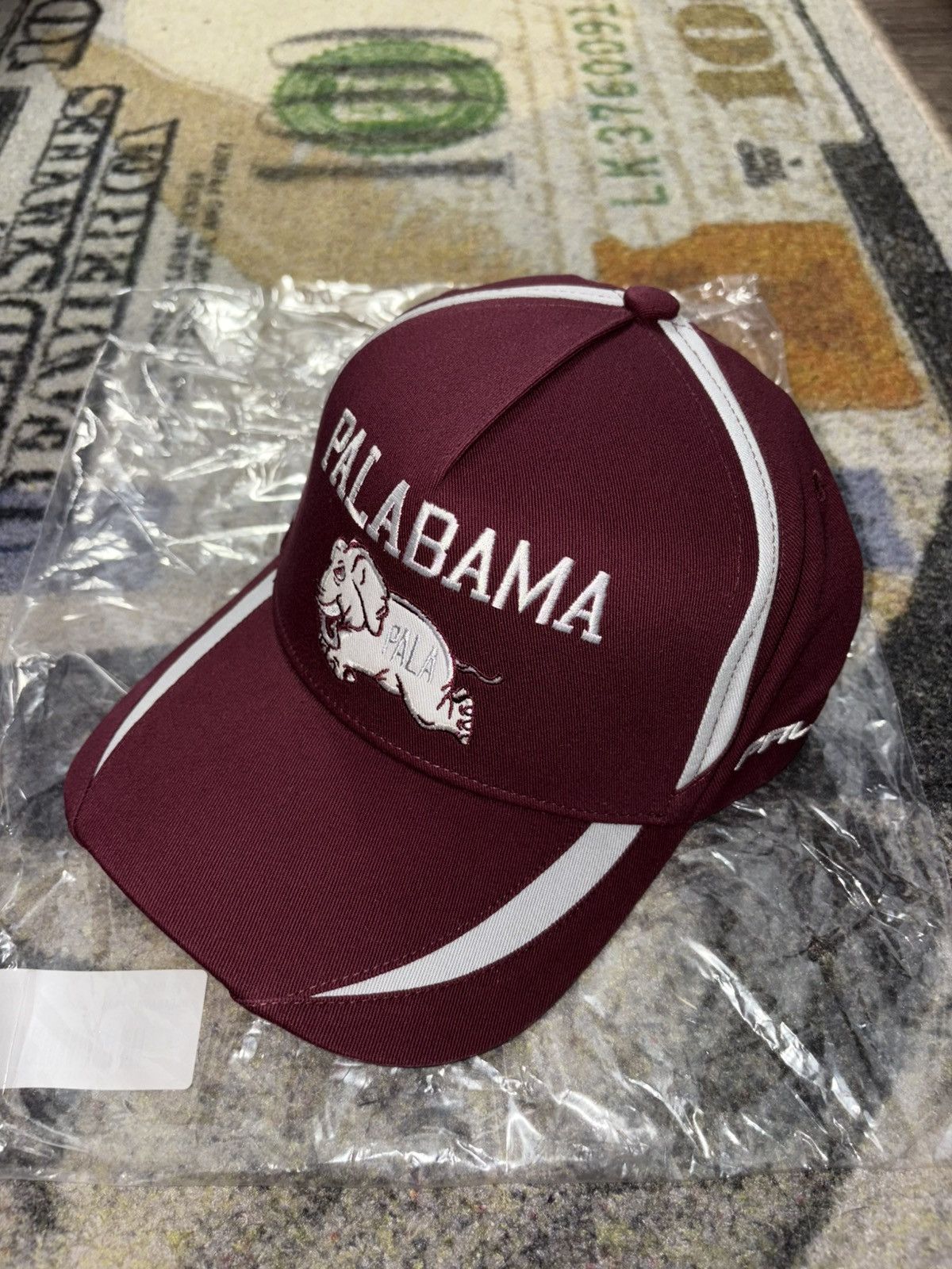 PALACE ベースボールキャップ バーガンディ FRAME 5-PANEL P FRAME 5