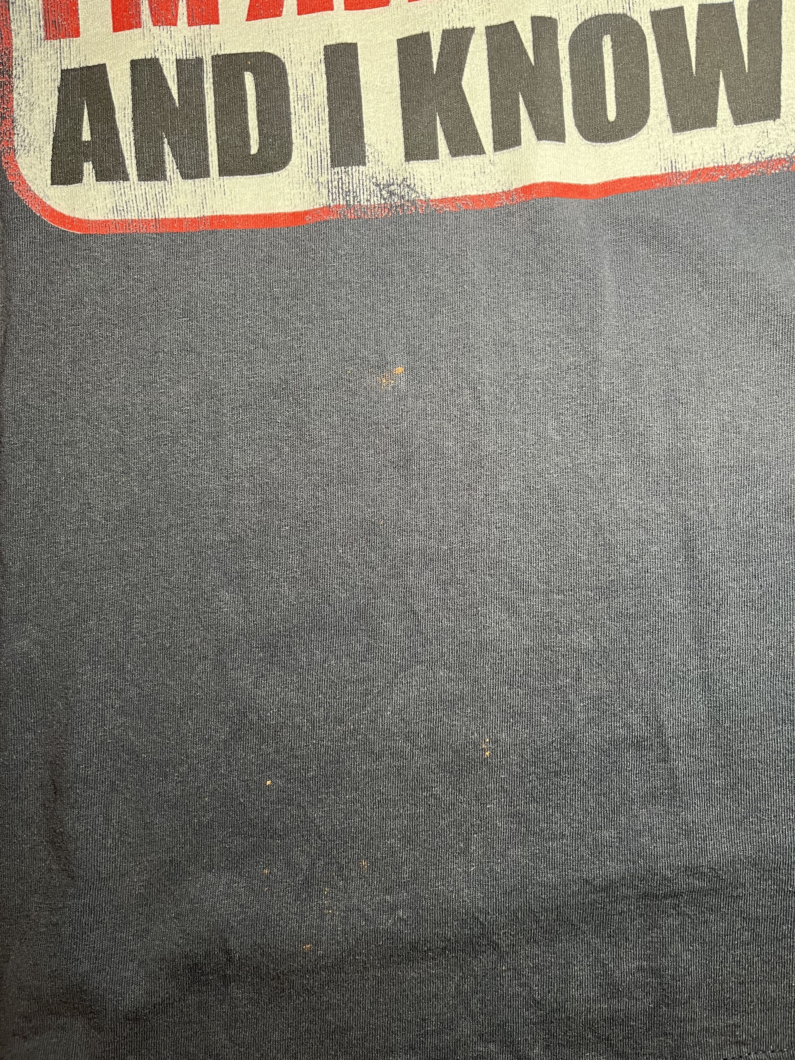 Vintage Y2K Funny Caution I'm Awesome and I Know It Shirt Size US XXL / EU 58 / 5 - 4 Thumbnail