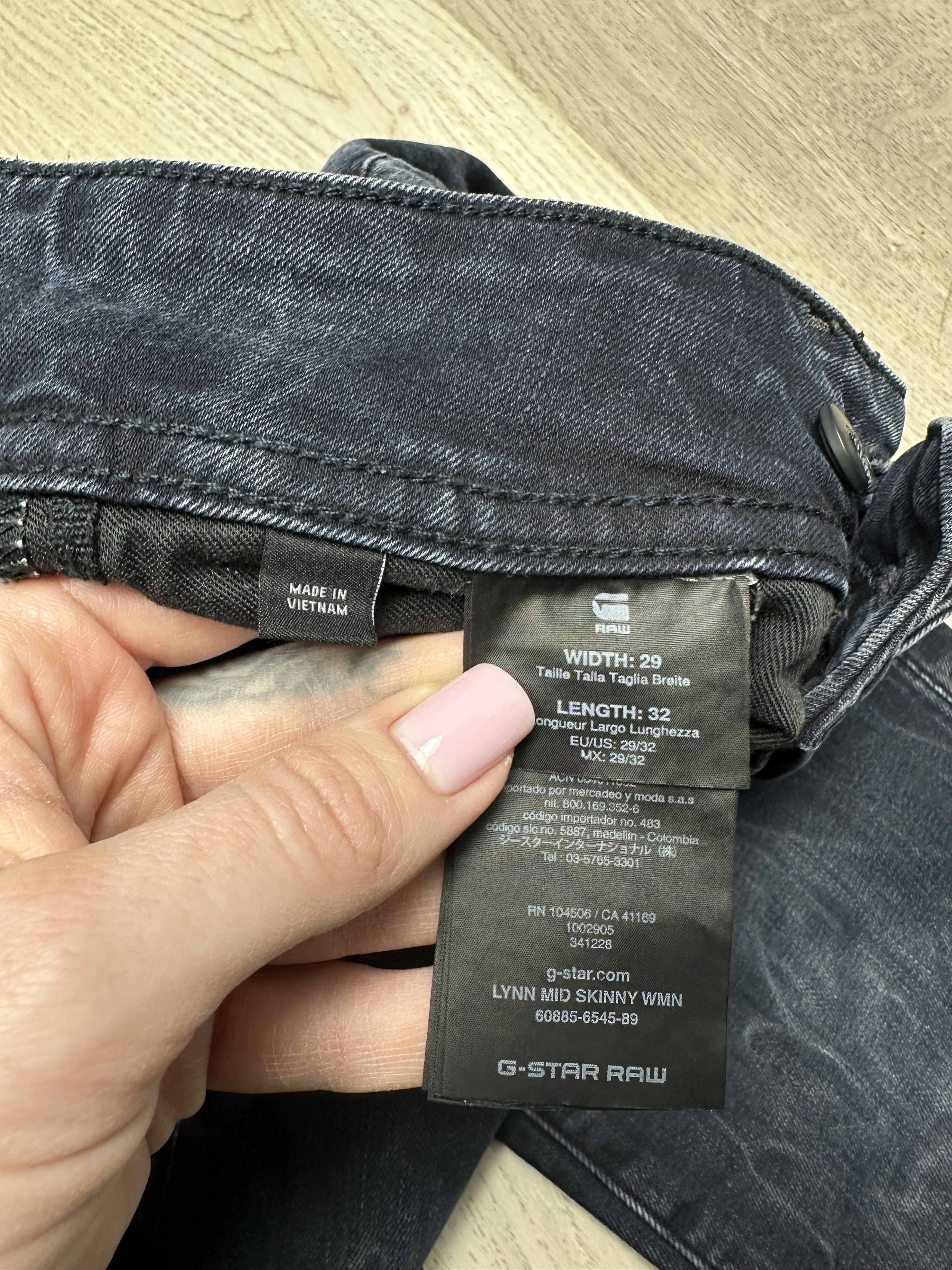 G-Star G Star Raw Womens Lynn Mid Skinny Denim Pants Jeans Size 29" - 5 Thumbnail