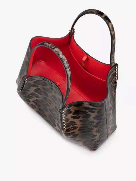Christian Louboutin o1s1wg110125 Size:OS/Small Leather Tote Bag in Leopard Size ONE SIZE - 4 Thumbnail