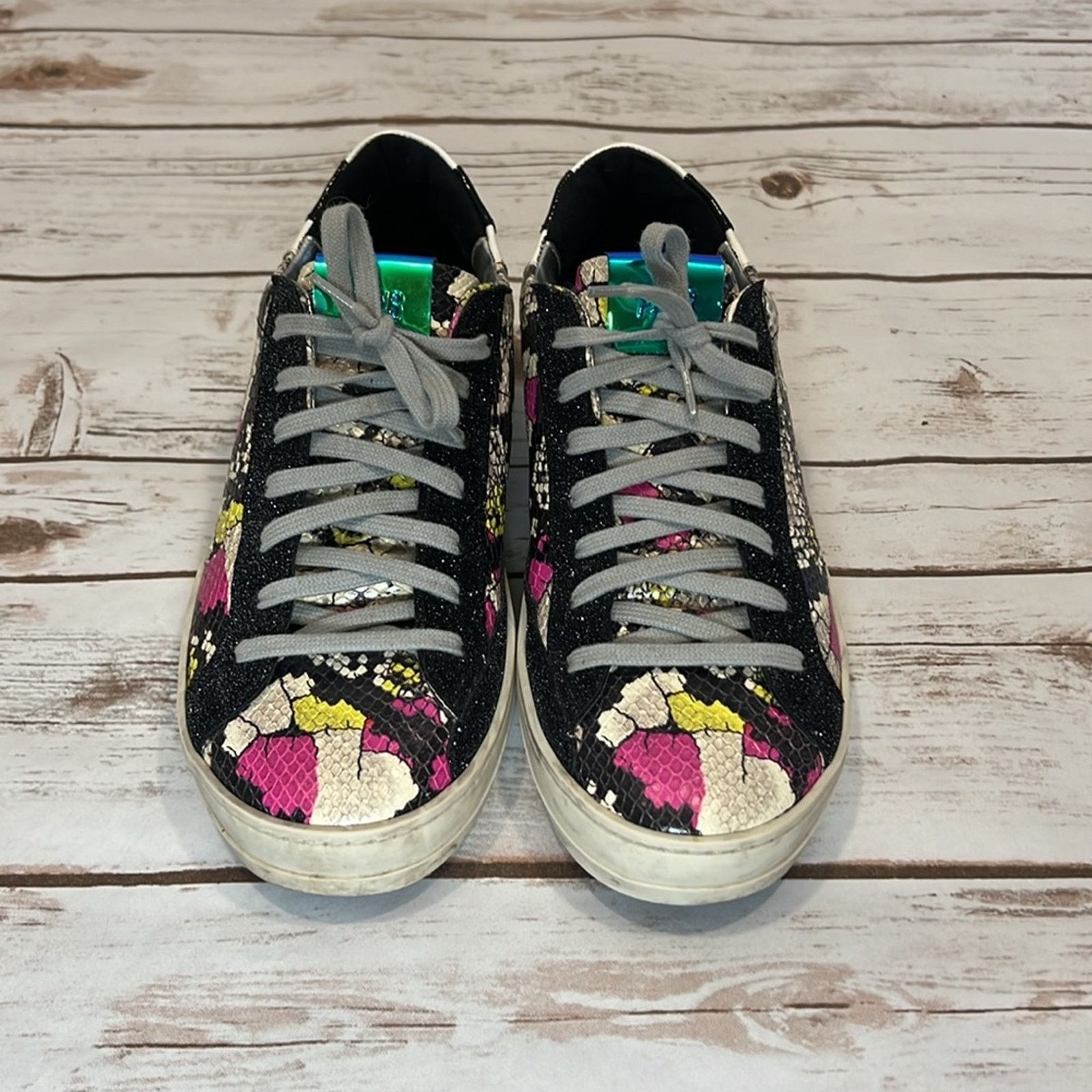 P448 P448 S21 John-W Sneaker Snakeskin Print and Glitter Size US 8.5 / IT 38.5 - 8 Thumbnail