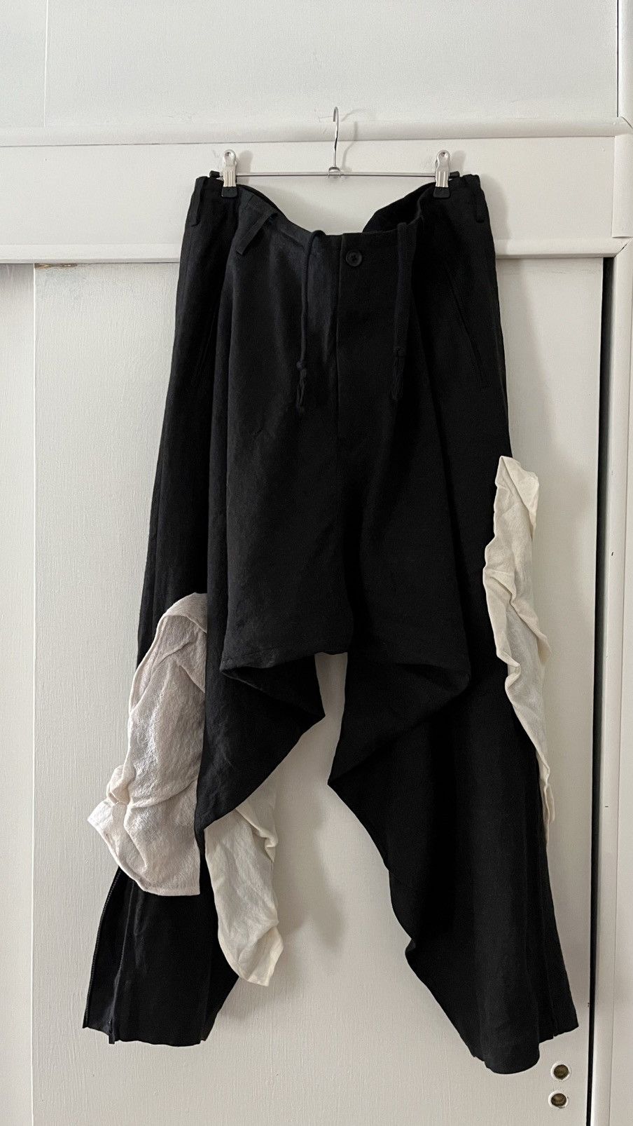 Yohji Yamamoto Yohji Yamamoto inseam drape drawstring pants Size US 32 / EU 48 - 4 Thumbnail