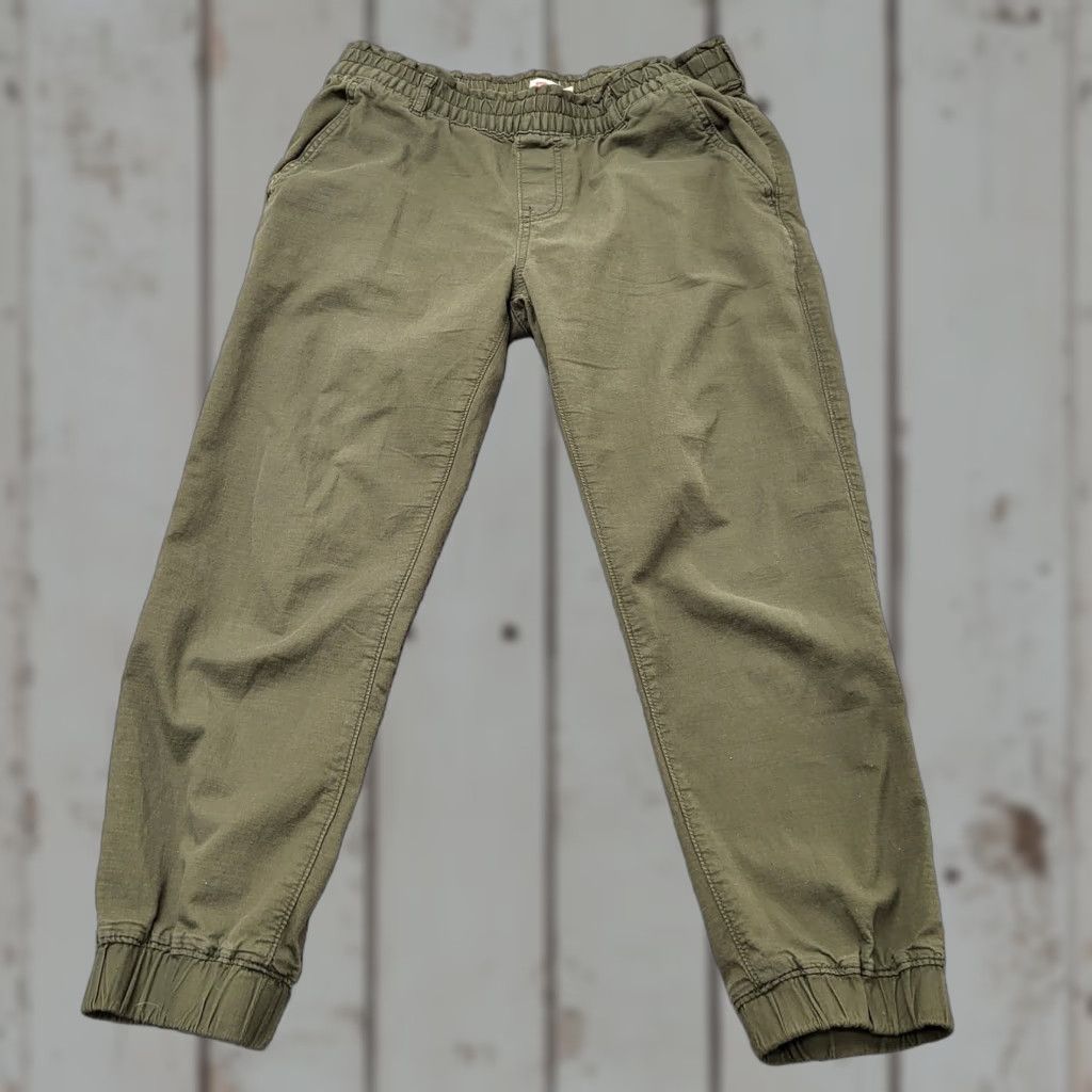 Levi's Levi's Joggers Women's Size S Green Paper Bag Stretch Street Style Chic Tapered Leg Front Flat Front Pockets Elastic Waist Casual Fall Winter Spring Size 28" / US 6 / IT 42 - 1 Thumbnail