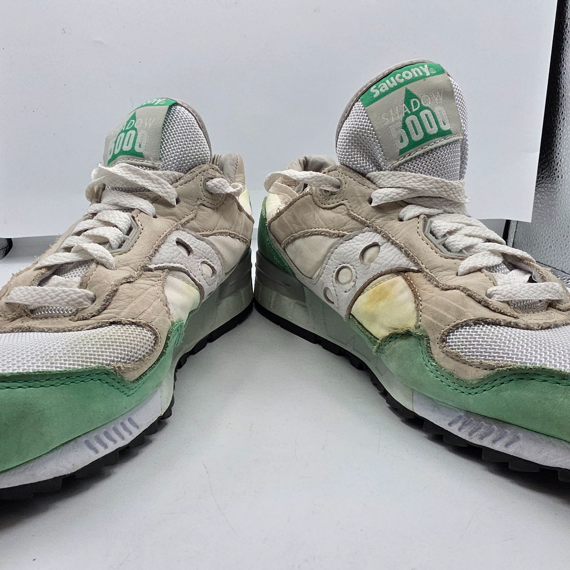 Saucony Saucony Shadow 5000 Mens Size 12 White Green Sneakers Casual Size US 12 / EU 45 - 3 Thumbnail