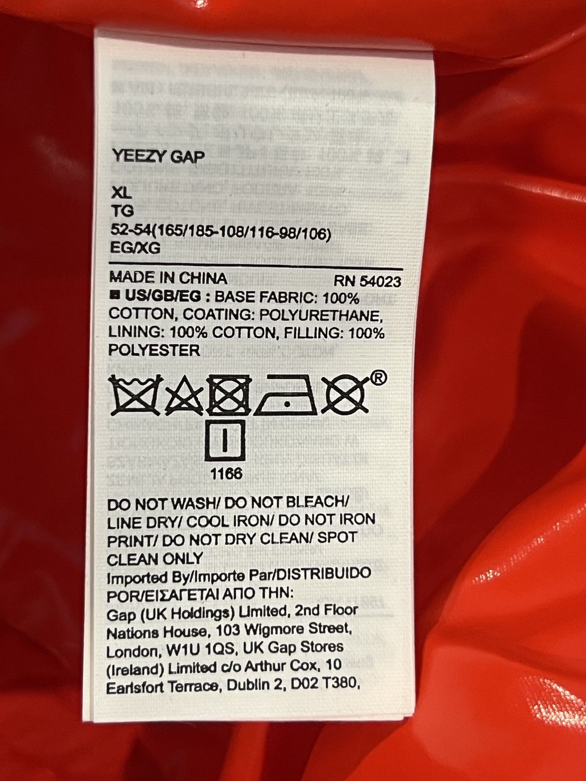 Balenciaga × Gap × Kanye West Yeezy Gap Balenciaga Red Round Jacket XL Size US XL / EU 56 / 4 - 4 Thumbnail