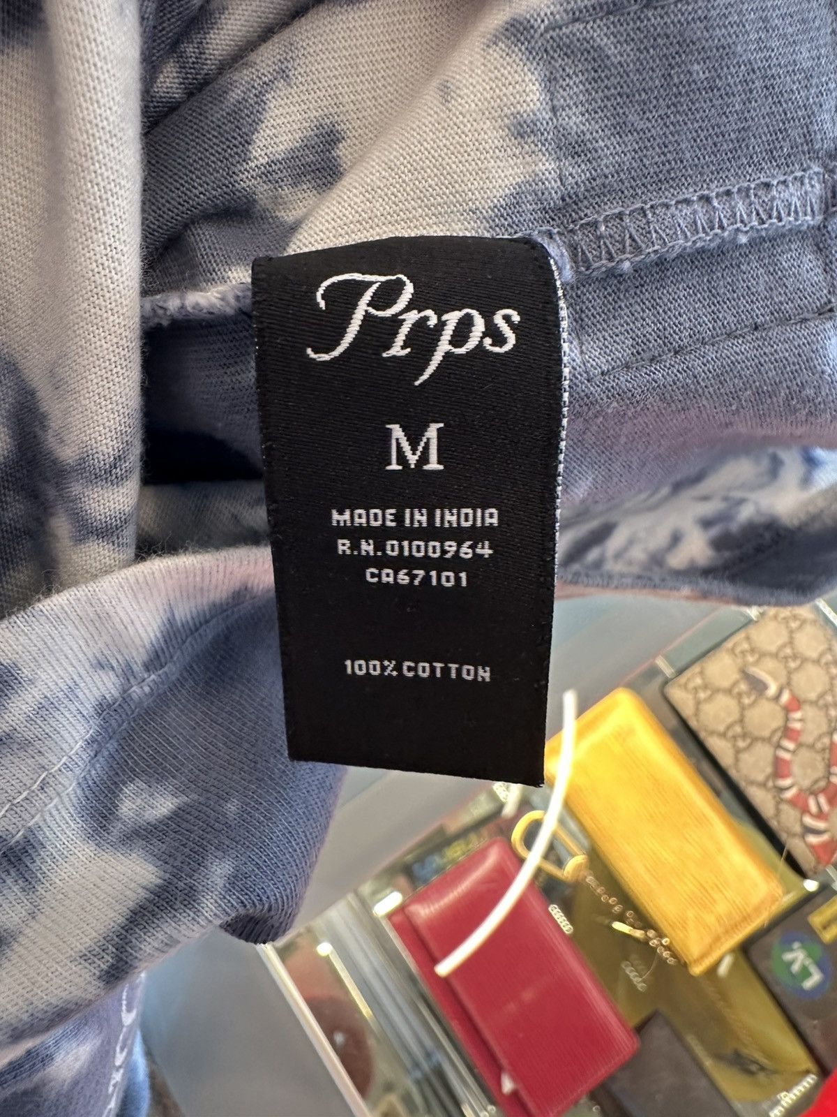 Prps PRPS Bruised, Never Broken Tee Tie-Dye Blue White Size US M / EU 48-50 / 2 - 4 Thumbnail