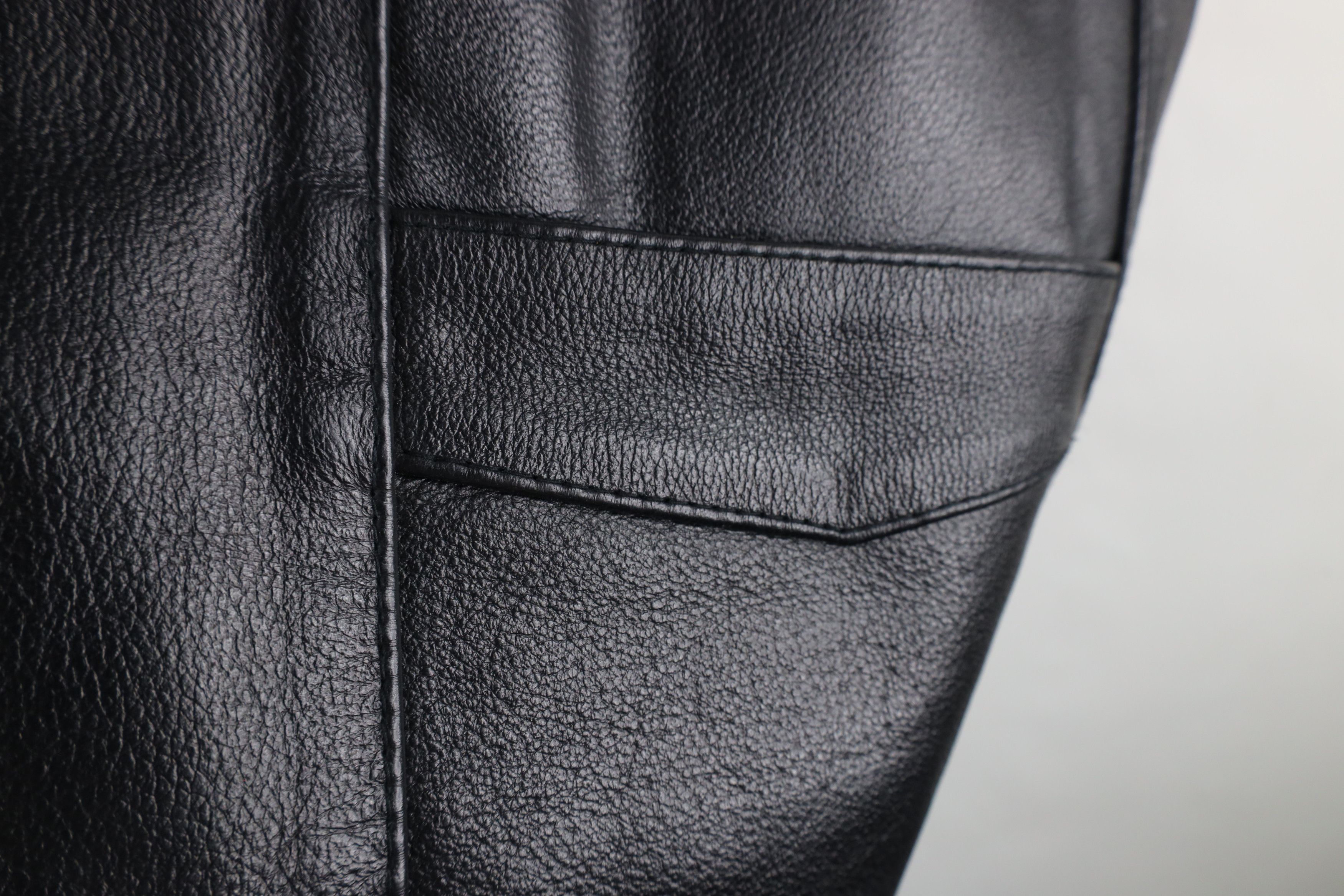 Vintage Vintage 90s Streetwear Leather Motorcycle Vest Jacket Black Size US XXL / EU 58 / 5 - 8 Thumbnail
