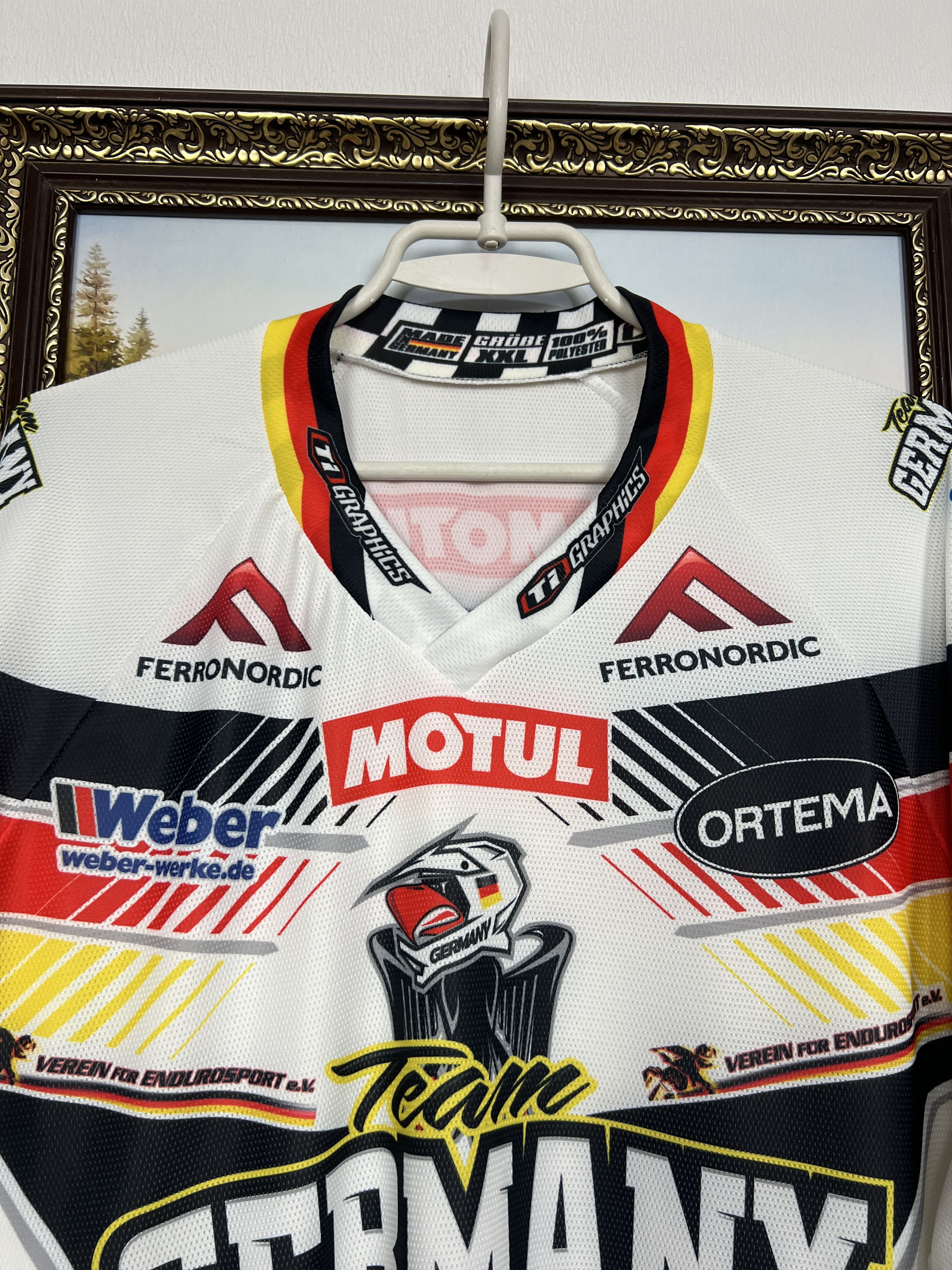 Vintage Germany Motocross Racing NASCAR Jersey Long Sleeve Shirt Size US XXL / EU 58 / 5 - 4 Thumbnail