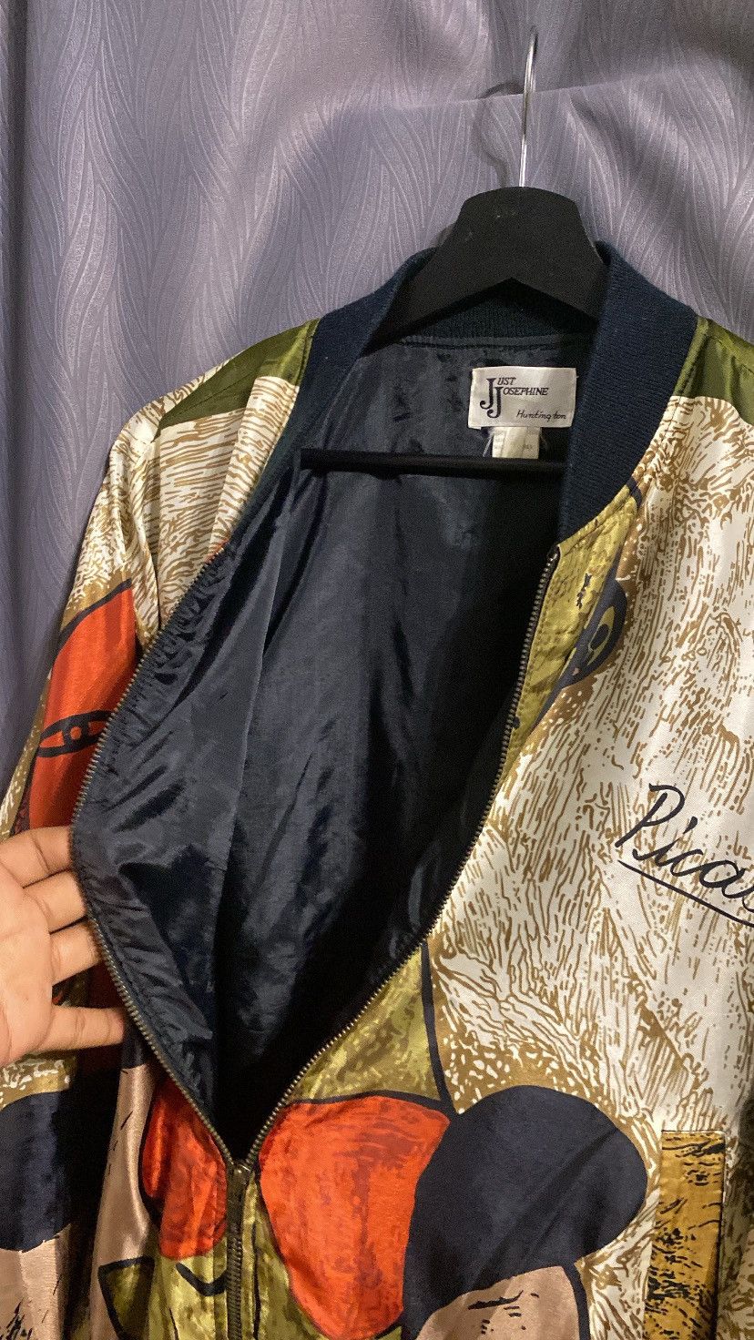 Vintage 🔥OFFER🔥VINTAGE PICASSO AOP ART SATIN BOMBER JCKT KOREA LARGE Size US L / EU 52-54 / 3 - 14 Thumbnail