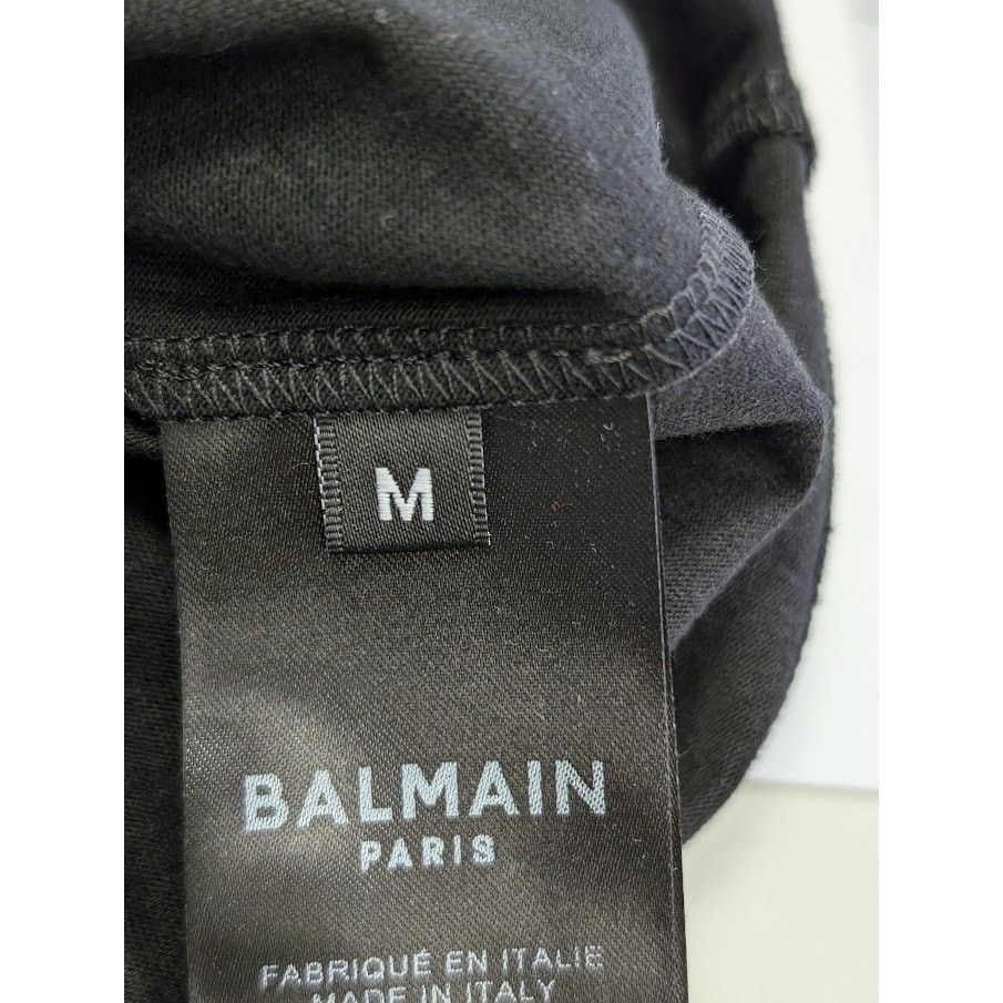 Balmain o1rshd1 Q:3 / T-Shirt in Black Size US M / EU 48-50 / 2 - 15 Thumbnail
