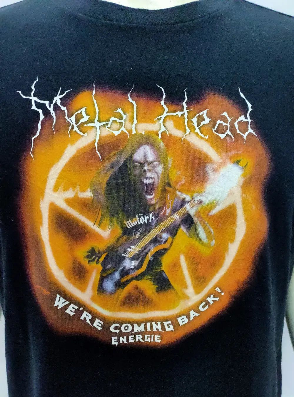 Energie Rare Metalhead USA tour 1986 tee Size US XL / EU 56 / 4 - 6 Thumbnail