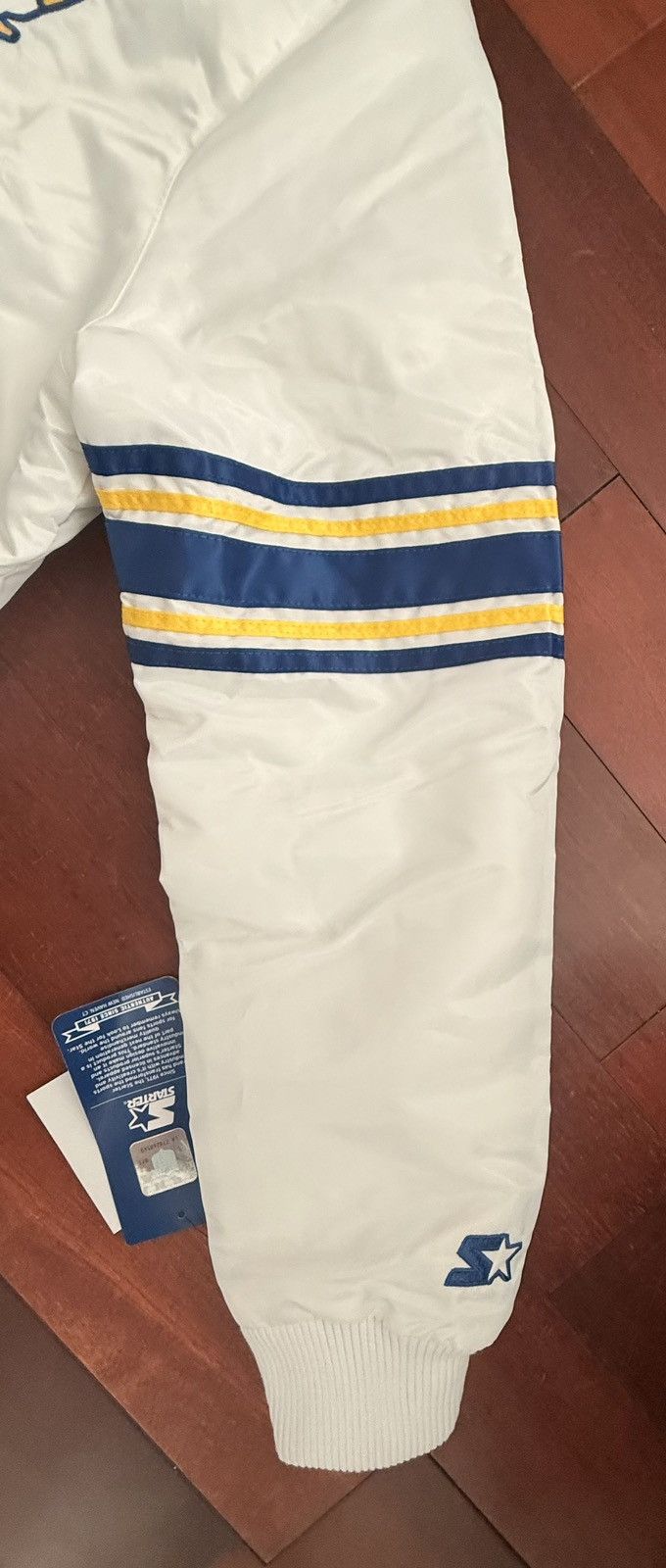Starter Vintage STARTER Los Angeles Rams Satin Full Snap Jacket Size US XXL / EU 58 / 5 - 9 Thumbnail