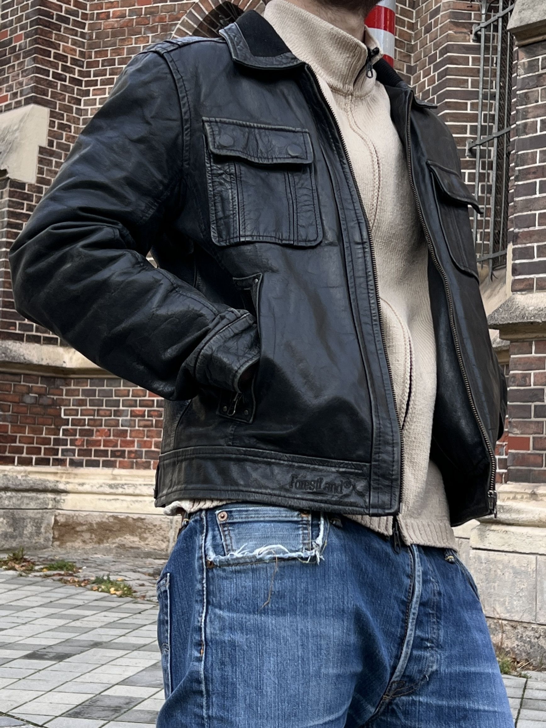 Hysteric Glamour Schott Avirex type VTG 00s Leather bomber jacket y2k baggy Size US M / EU 48-50 / 2 - 1 Thumbnail